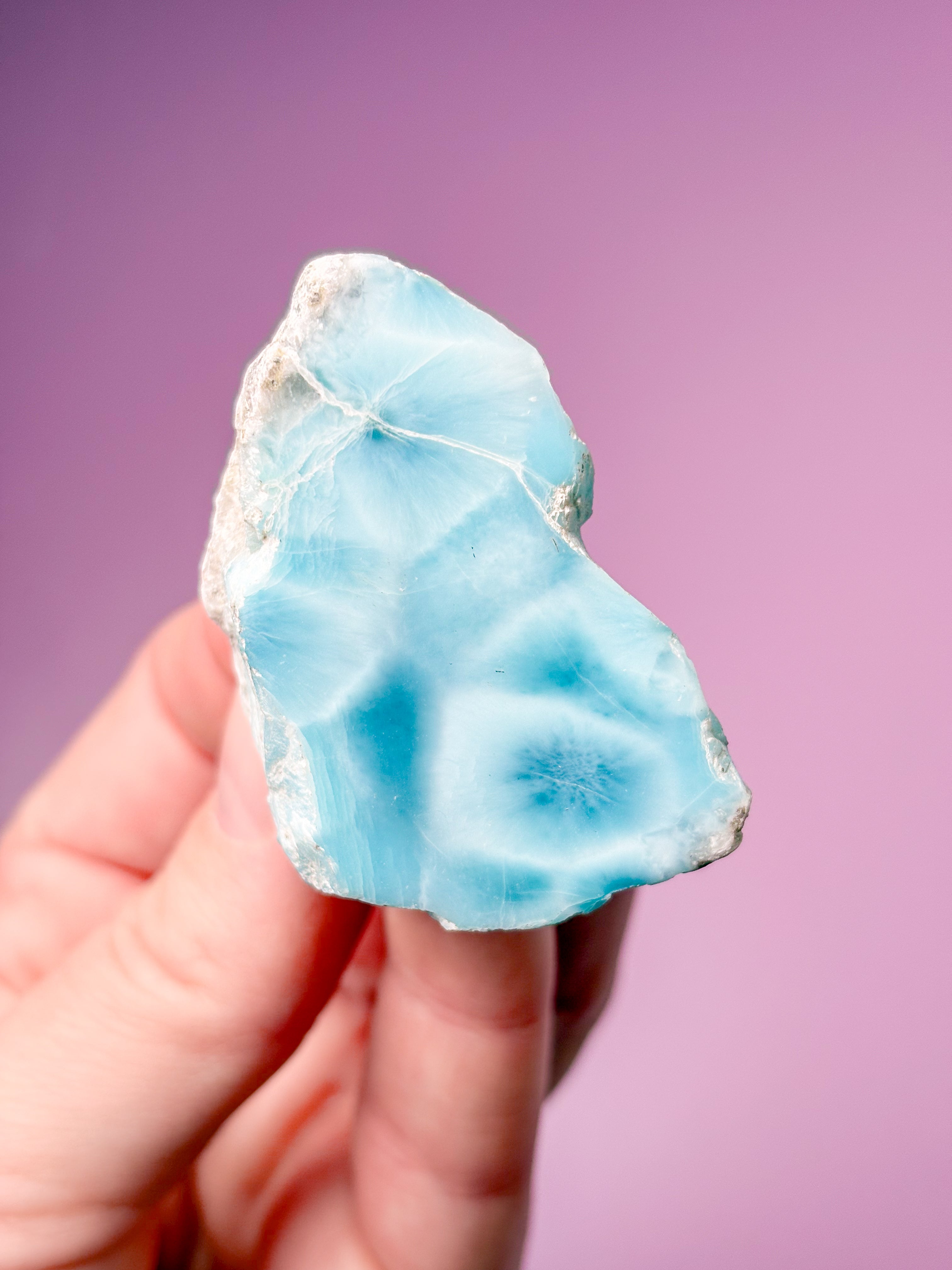 Larimar Raw Polished (No. 42) Exclusive Quality