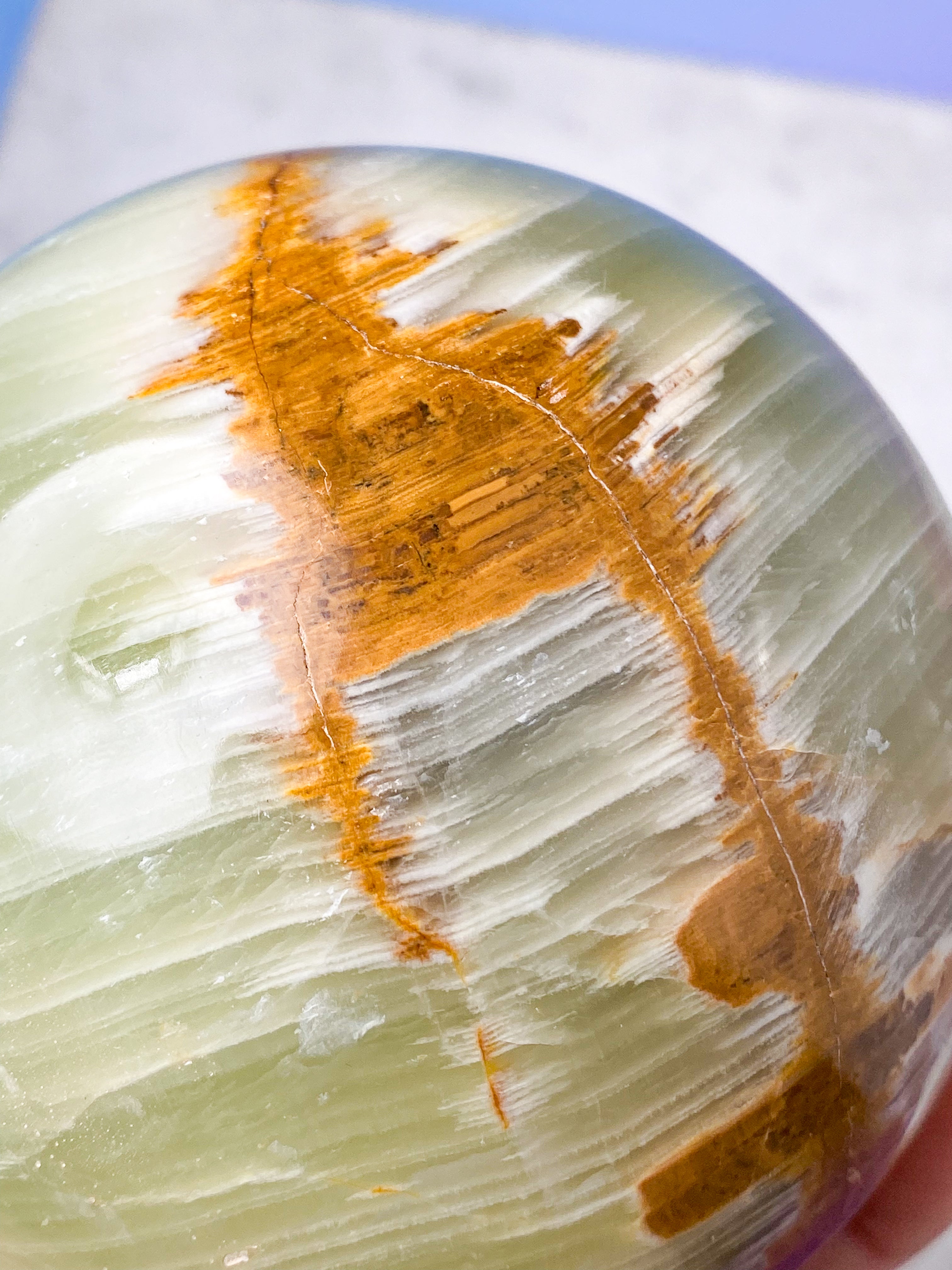 Kæmpe Grøn Onyx Kugle (Nr. 3)