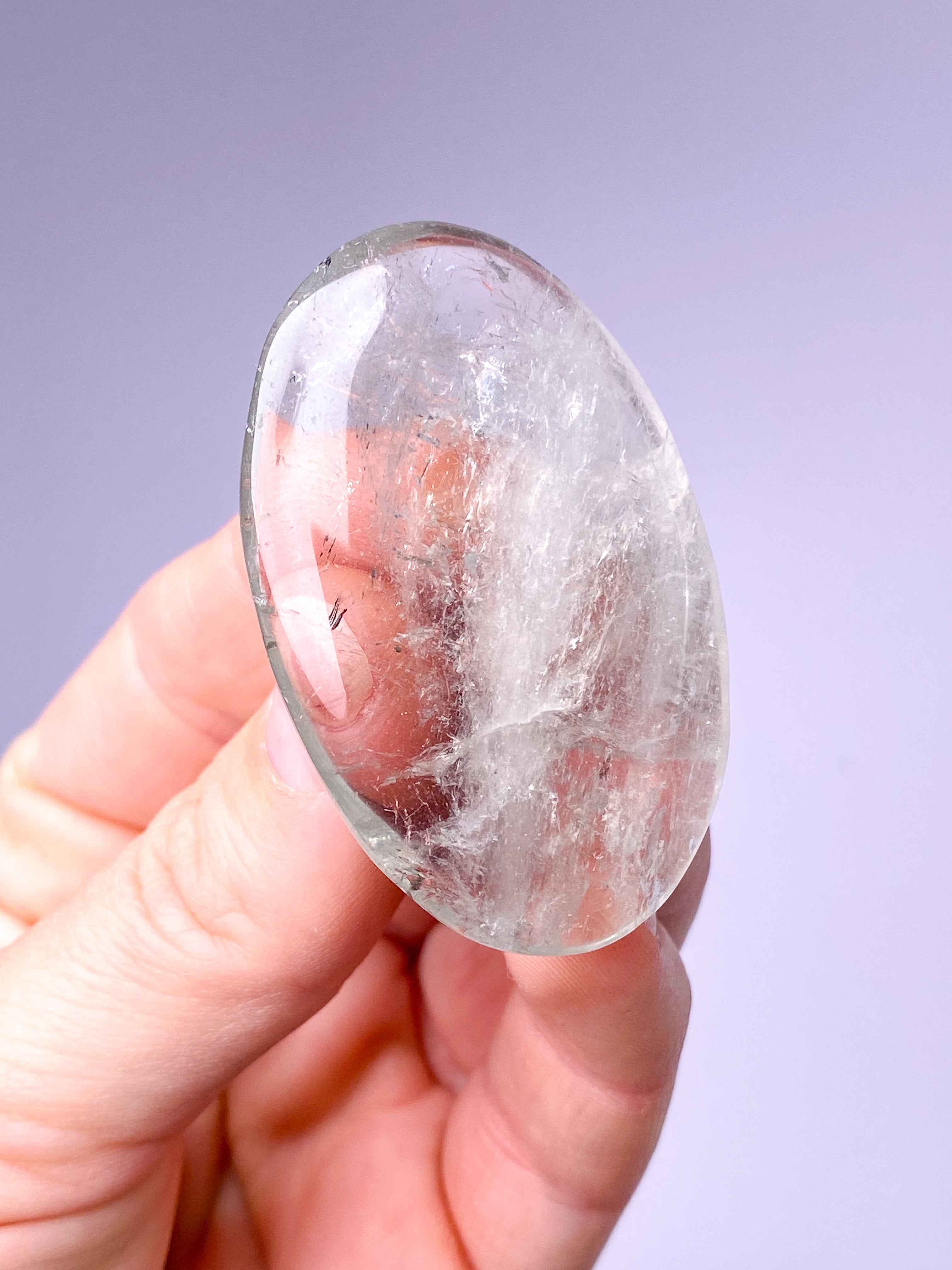 Prasiolit Palmstone (Nr. 2) Grøn Ametyst