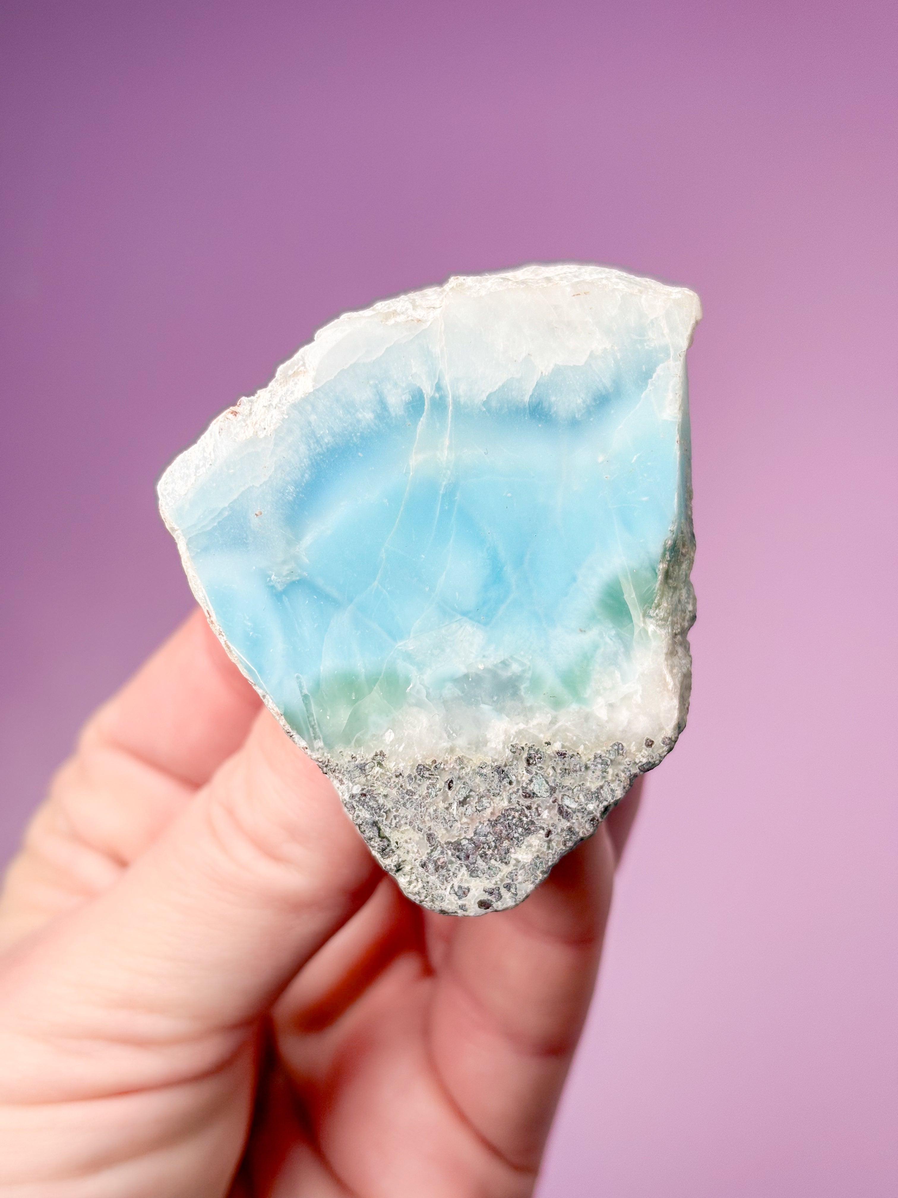Larimar Raw Polished (No. 43) Exclusive Quality