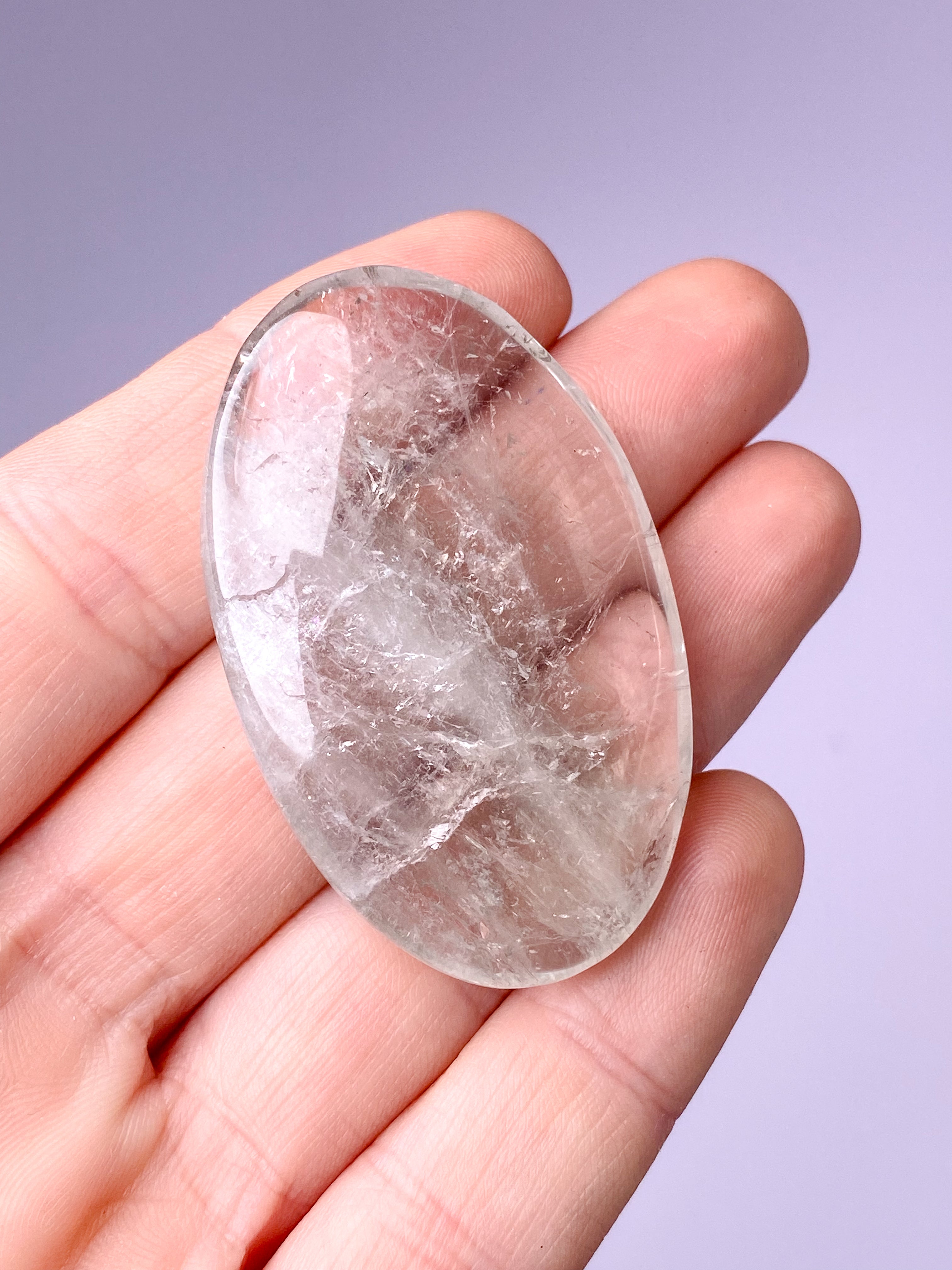 Prasiolit Palmstone (Nr. 2) Grøn Ametyst