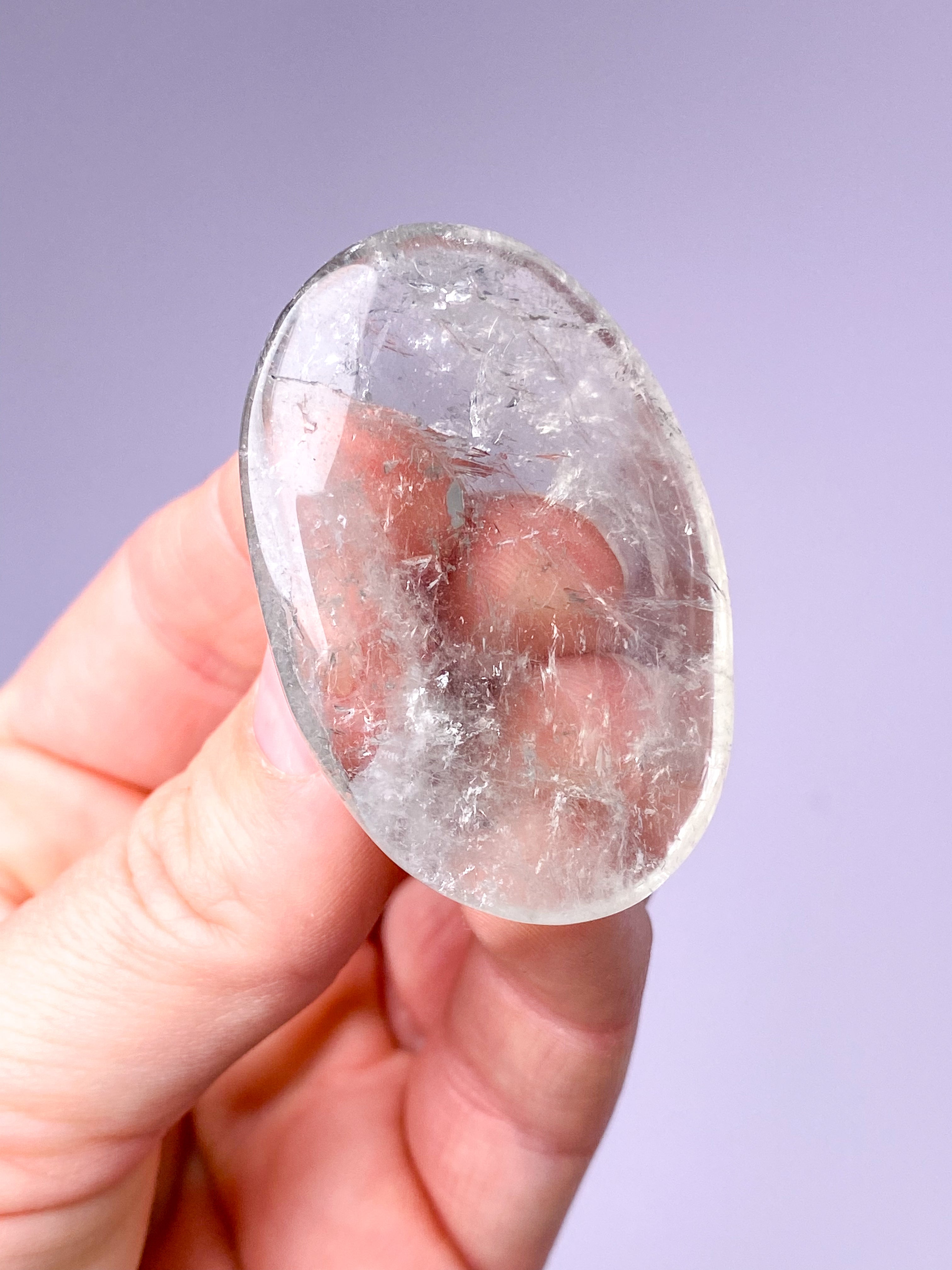 Prasiolit Palmstone (Nr. 3) Grøn Ametyst