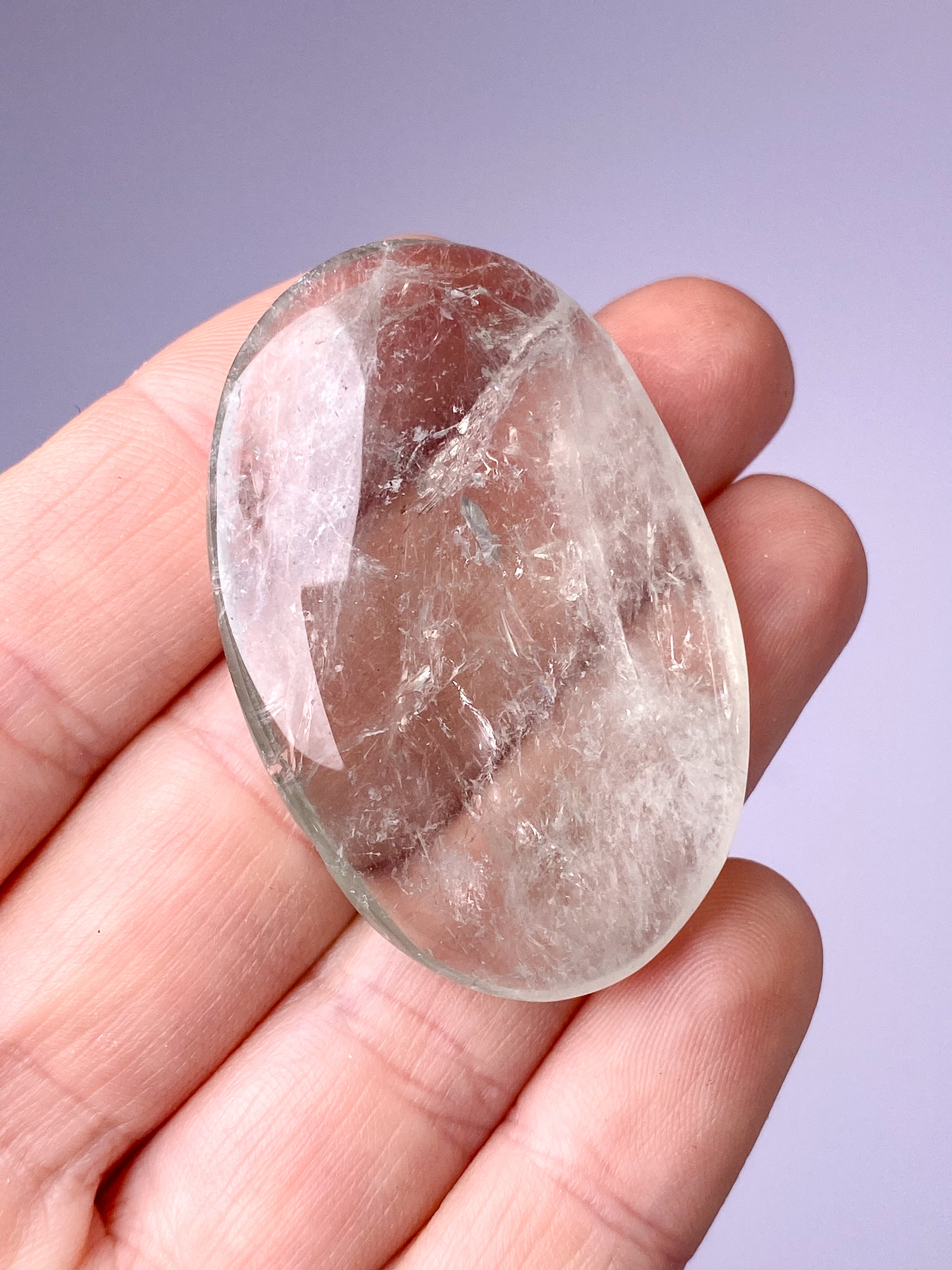 Prasiolit Palmstone (Nr. 3) Grøn Ametyst