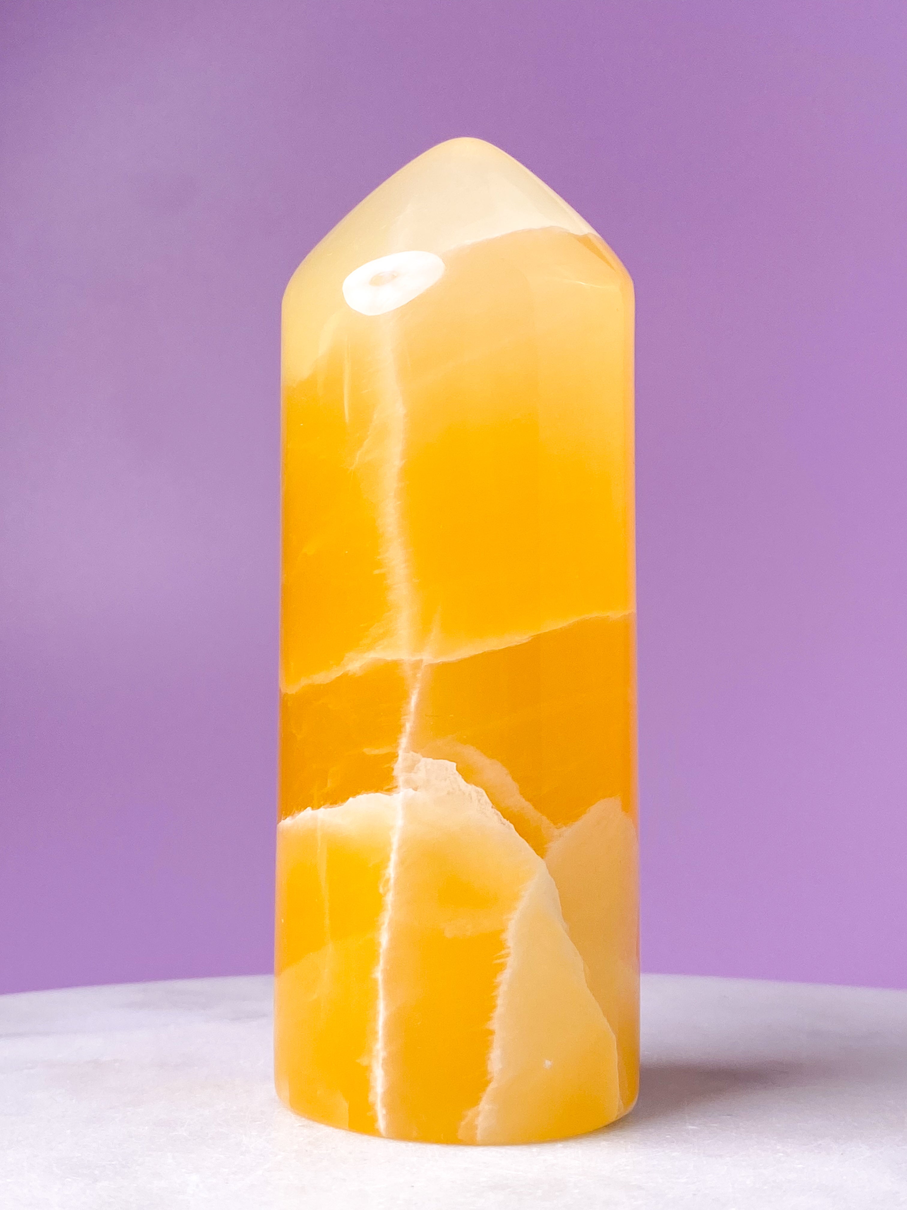Honeycomb Calcit Tårn (Nr. 14)