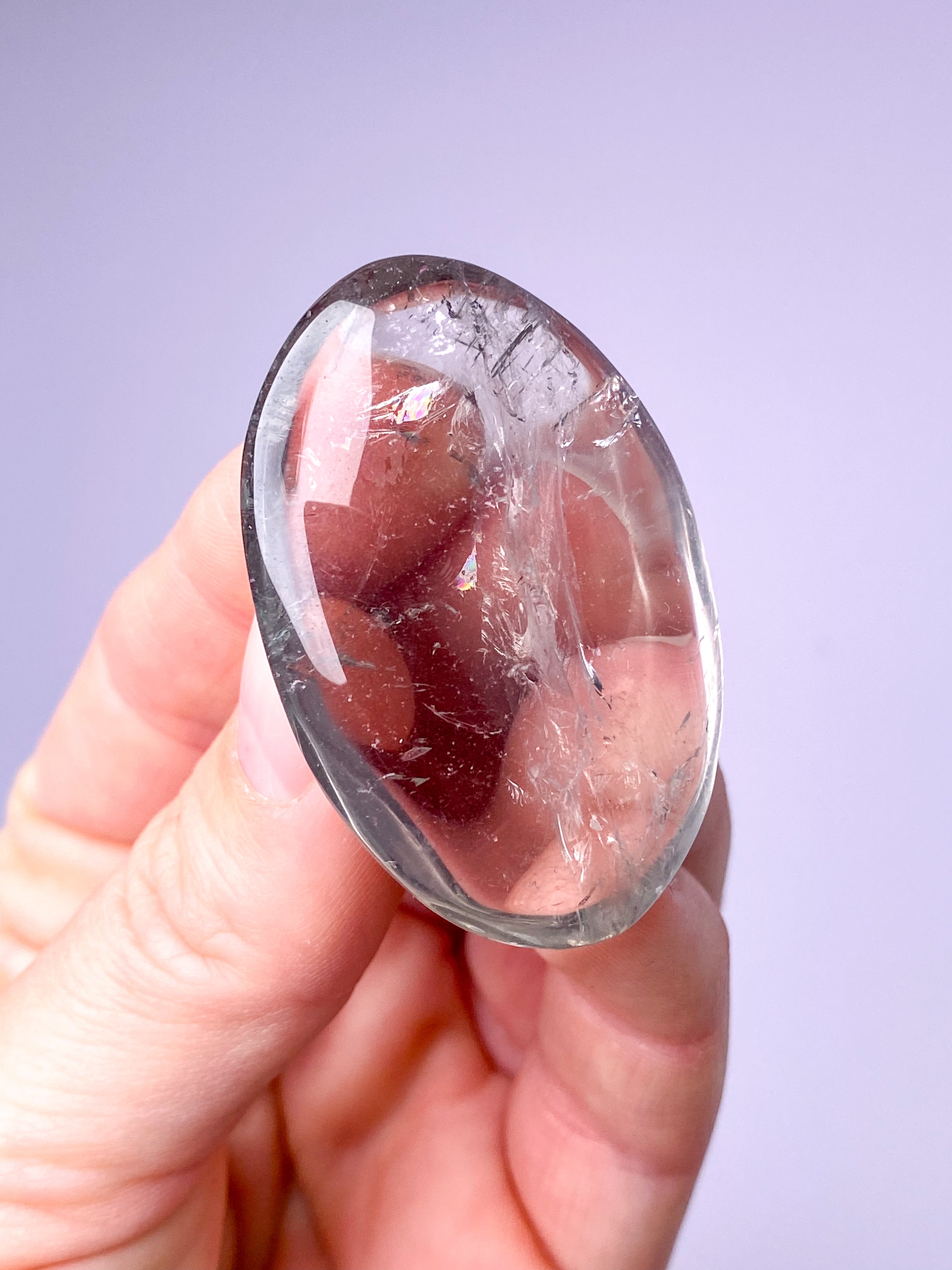 Prasiolit Palmstone (Nr. 4) Grøn Ametyst