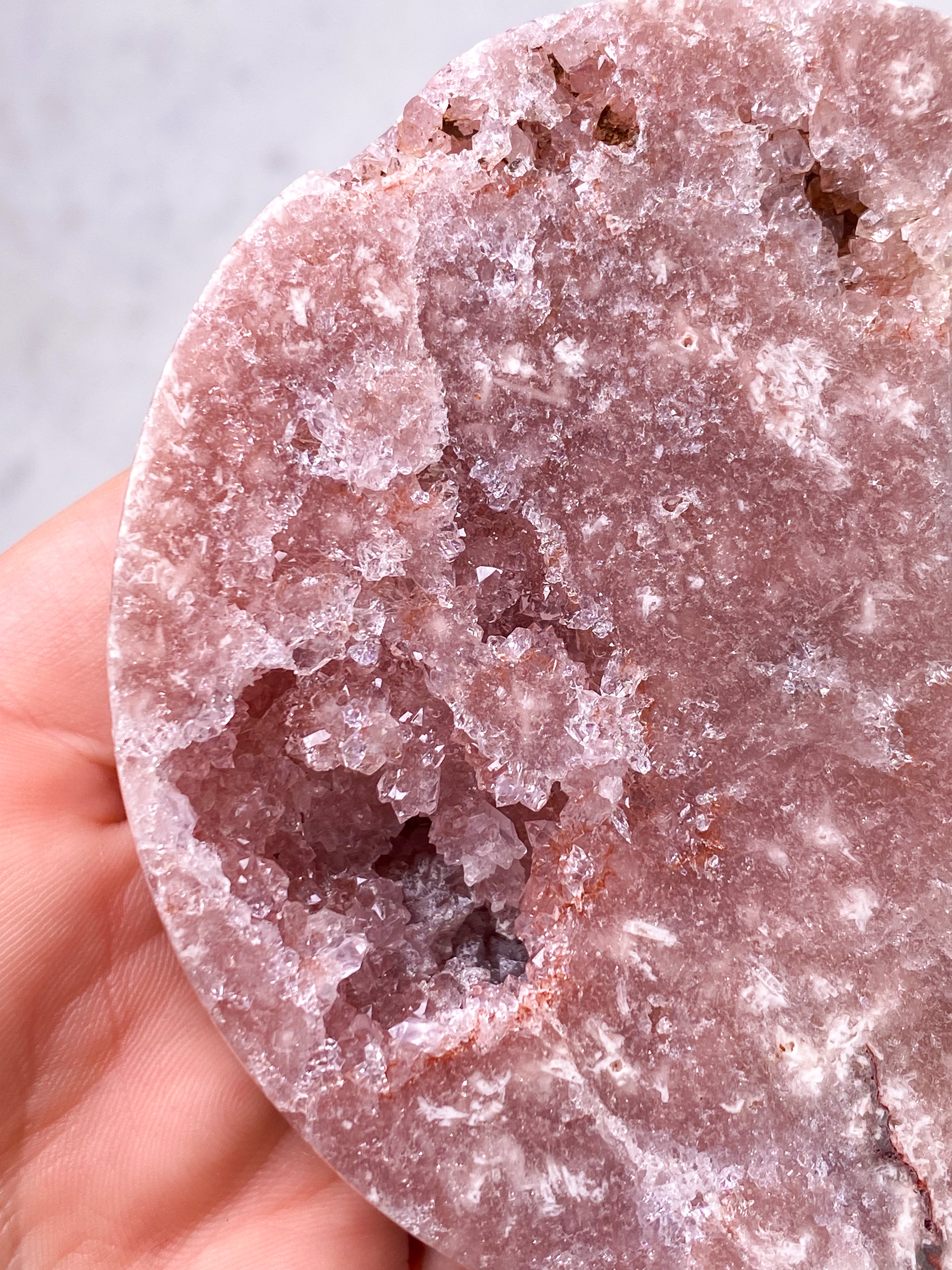 Druzy Pink Ametyst Måne (Nr. 6)