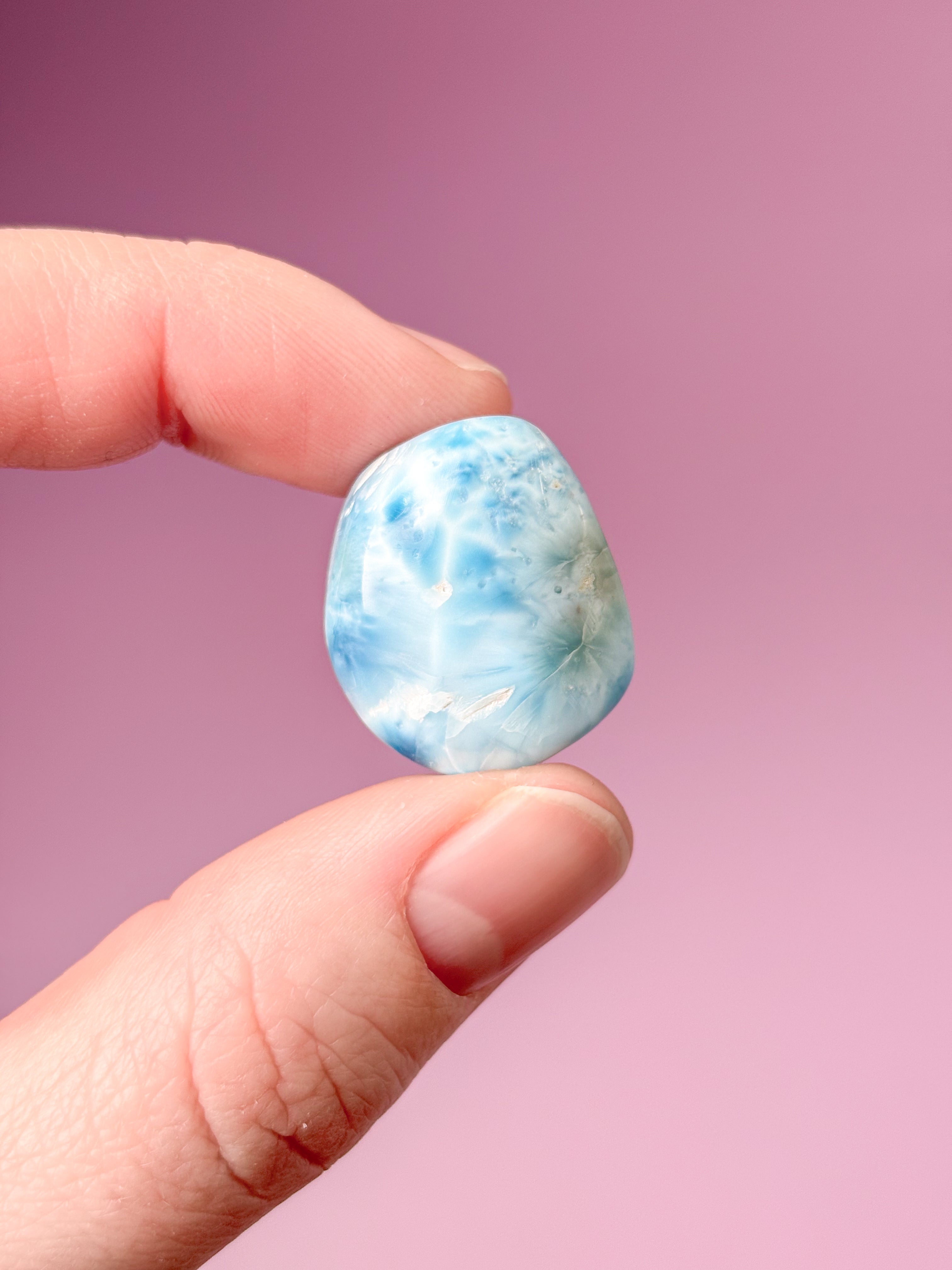 Larimar Pocket Stone Polished (No. 45) Exclusive Quality