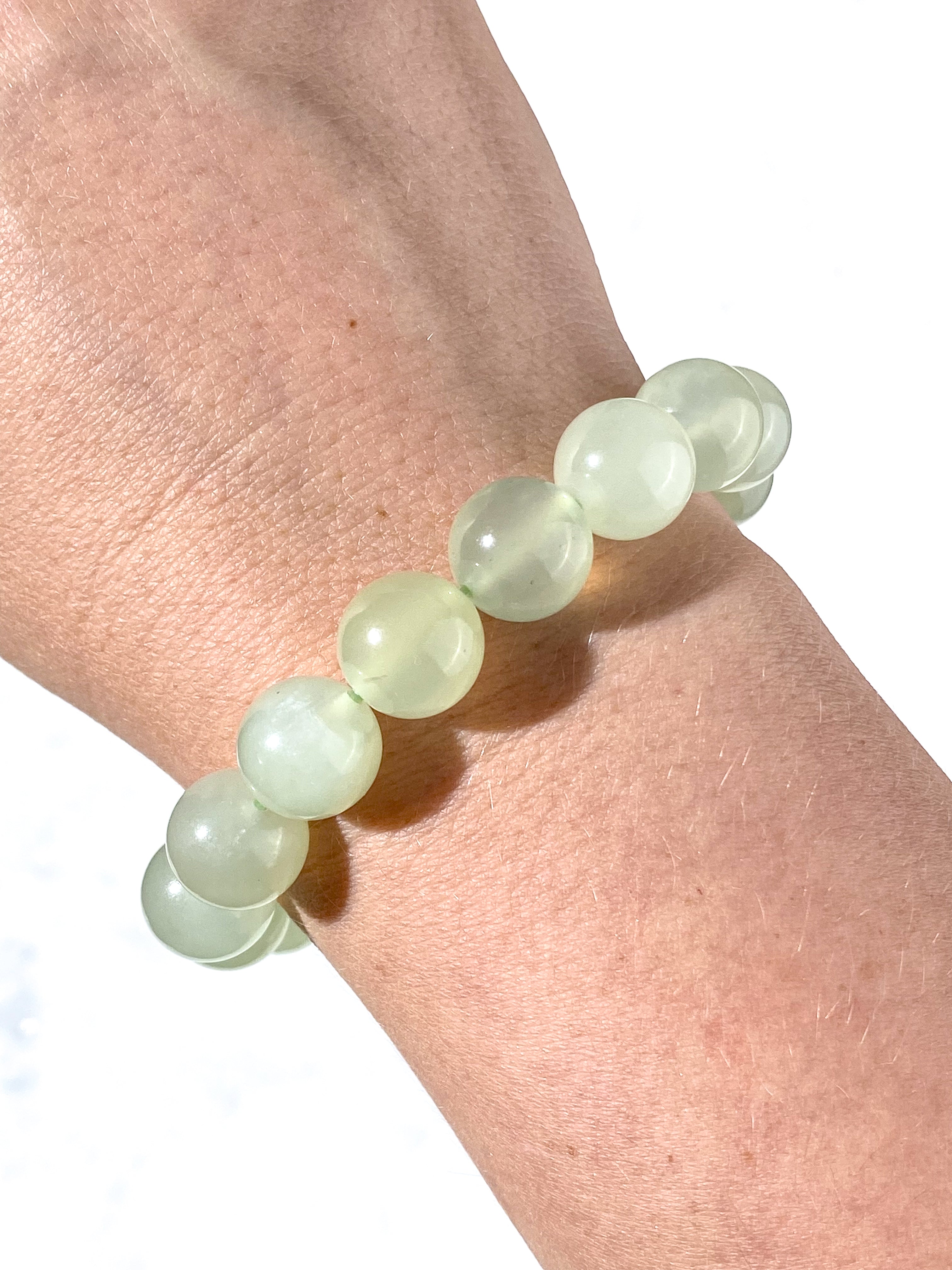 Chunky Jade Armbånd (12 mm)