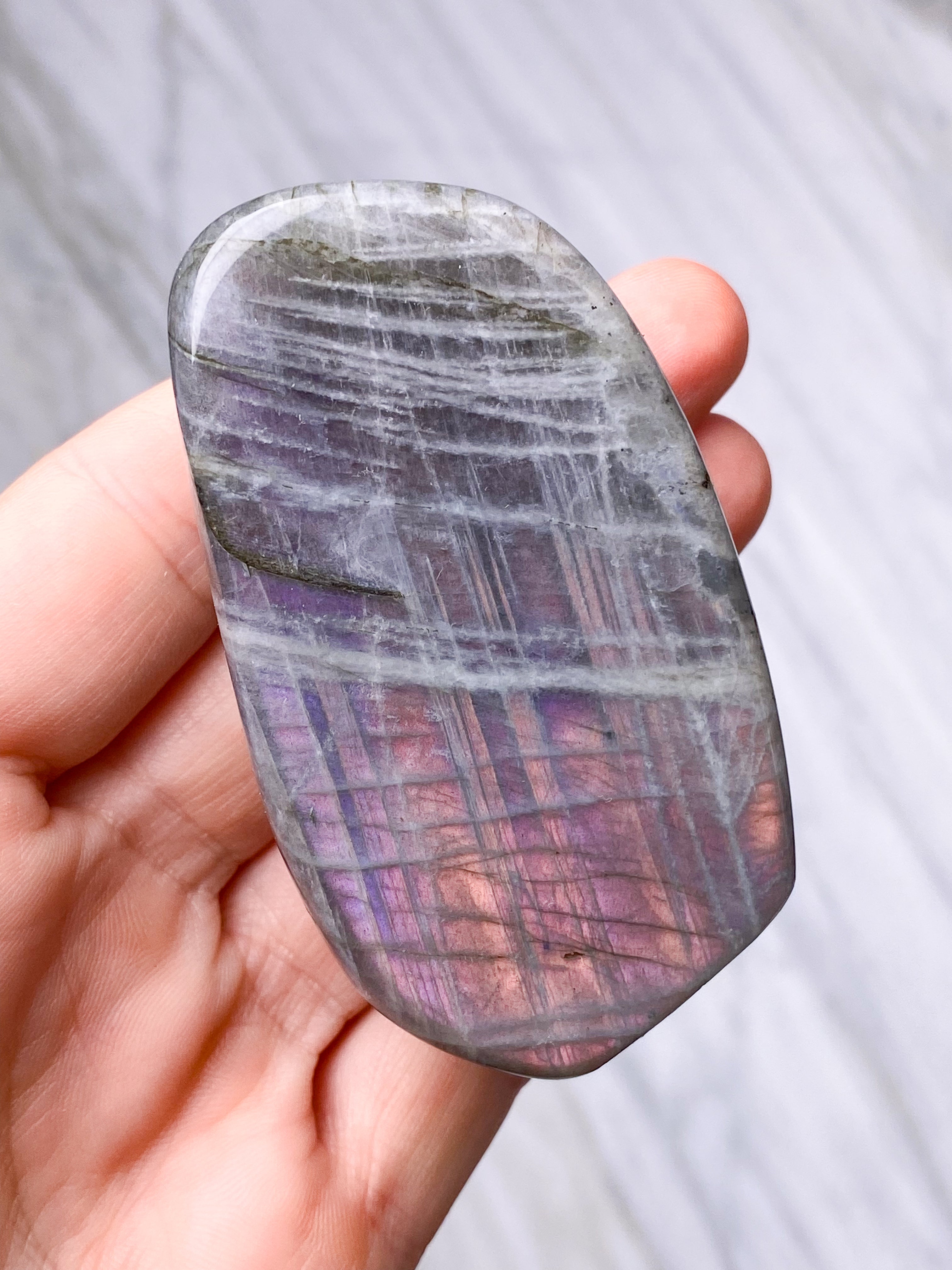 Guld labradorite hjärta