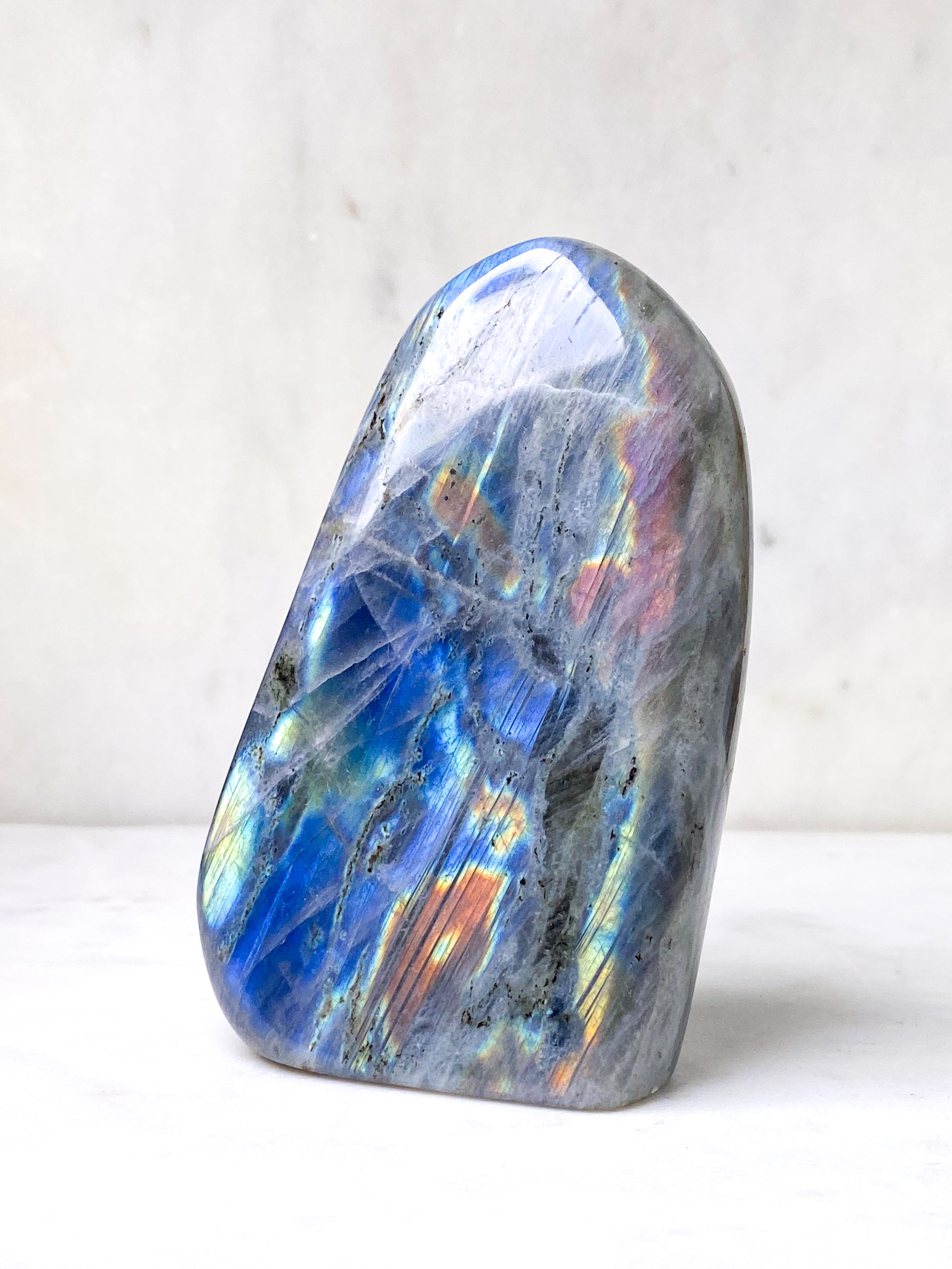 Guld labradorite hjärta