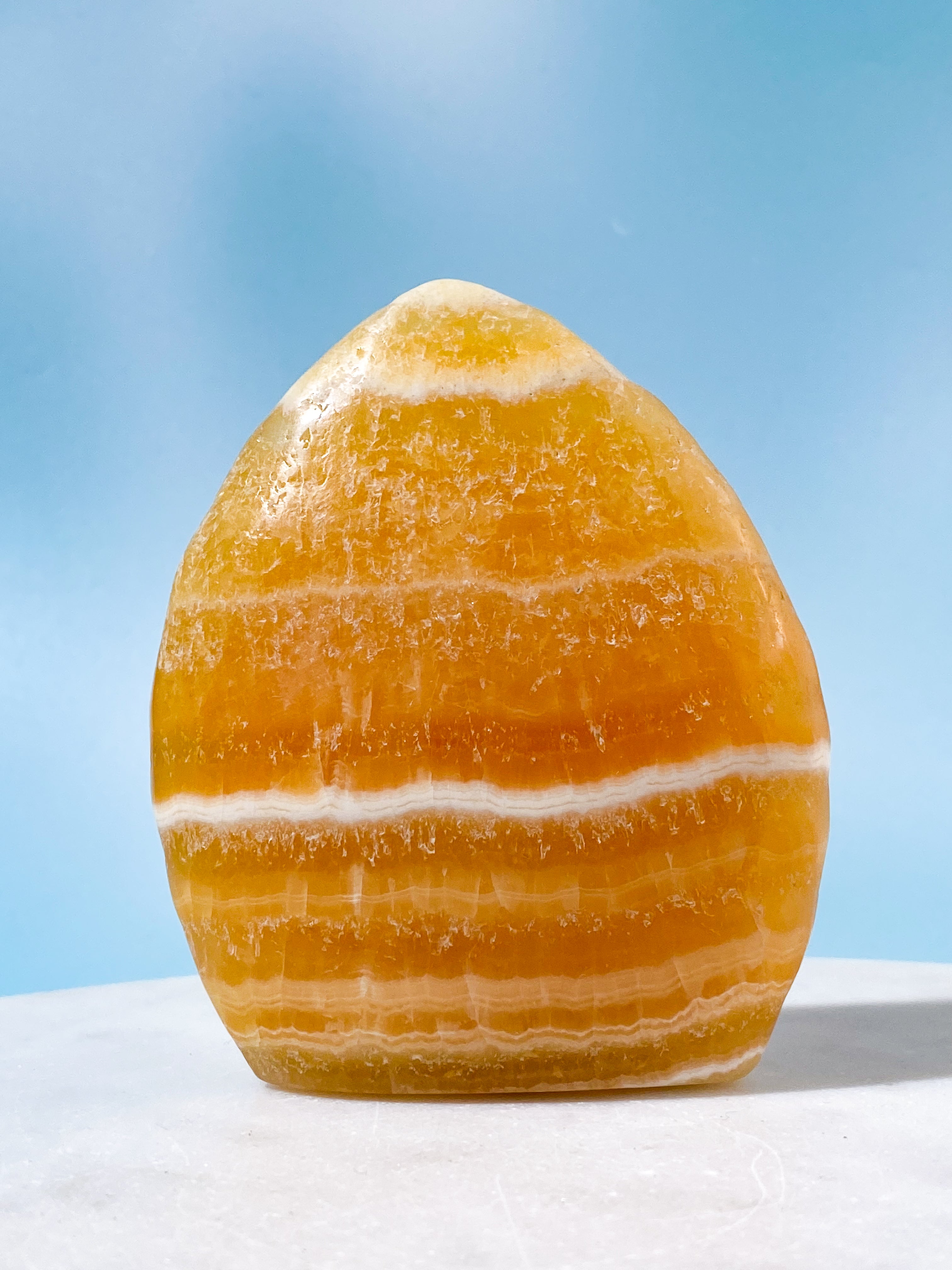 Orange Calcit Flamme (Nr. 3)