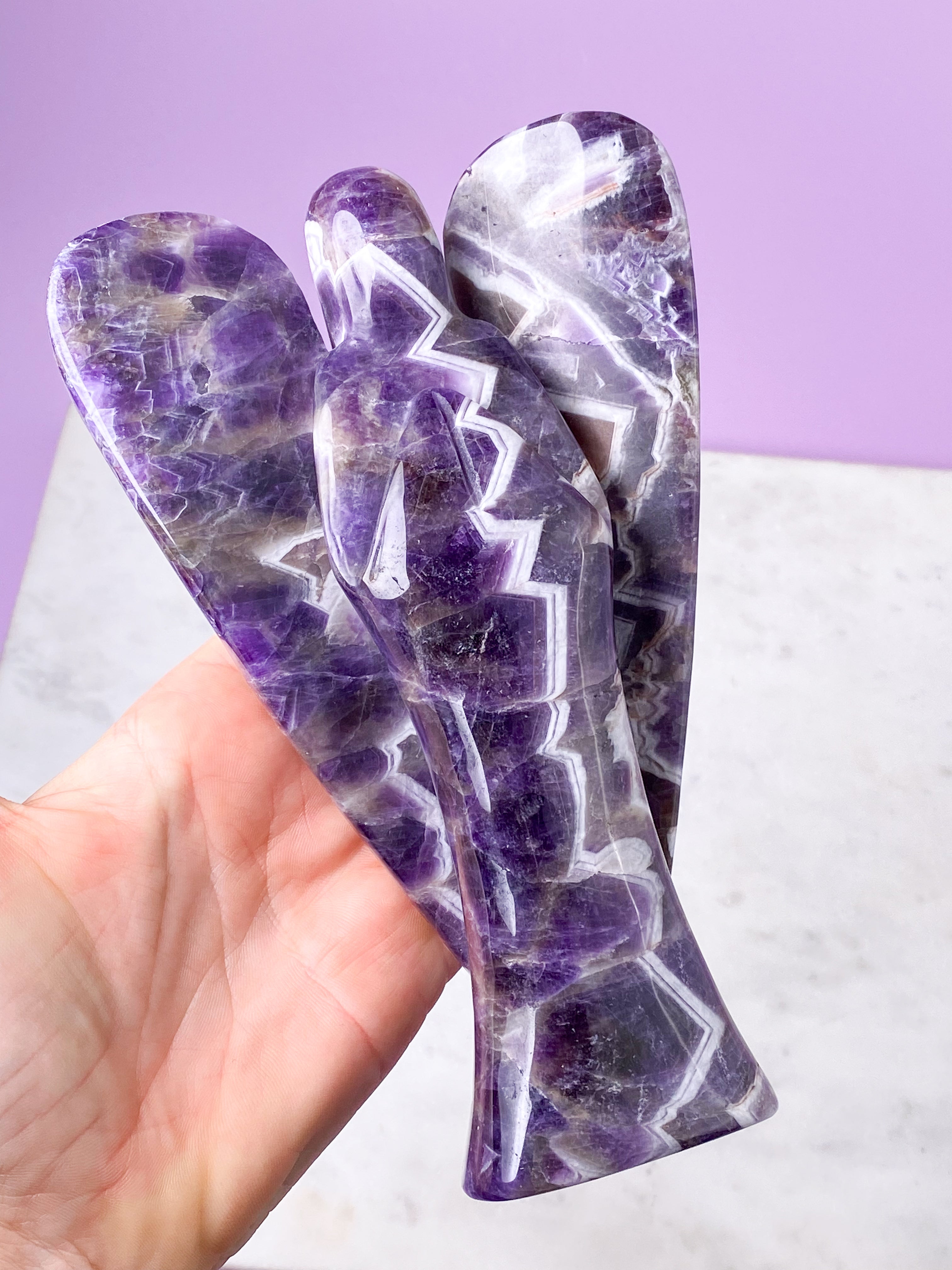 OUTLET - Chevron Ametyst Engel