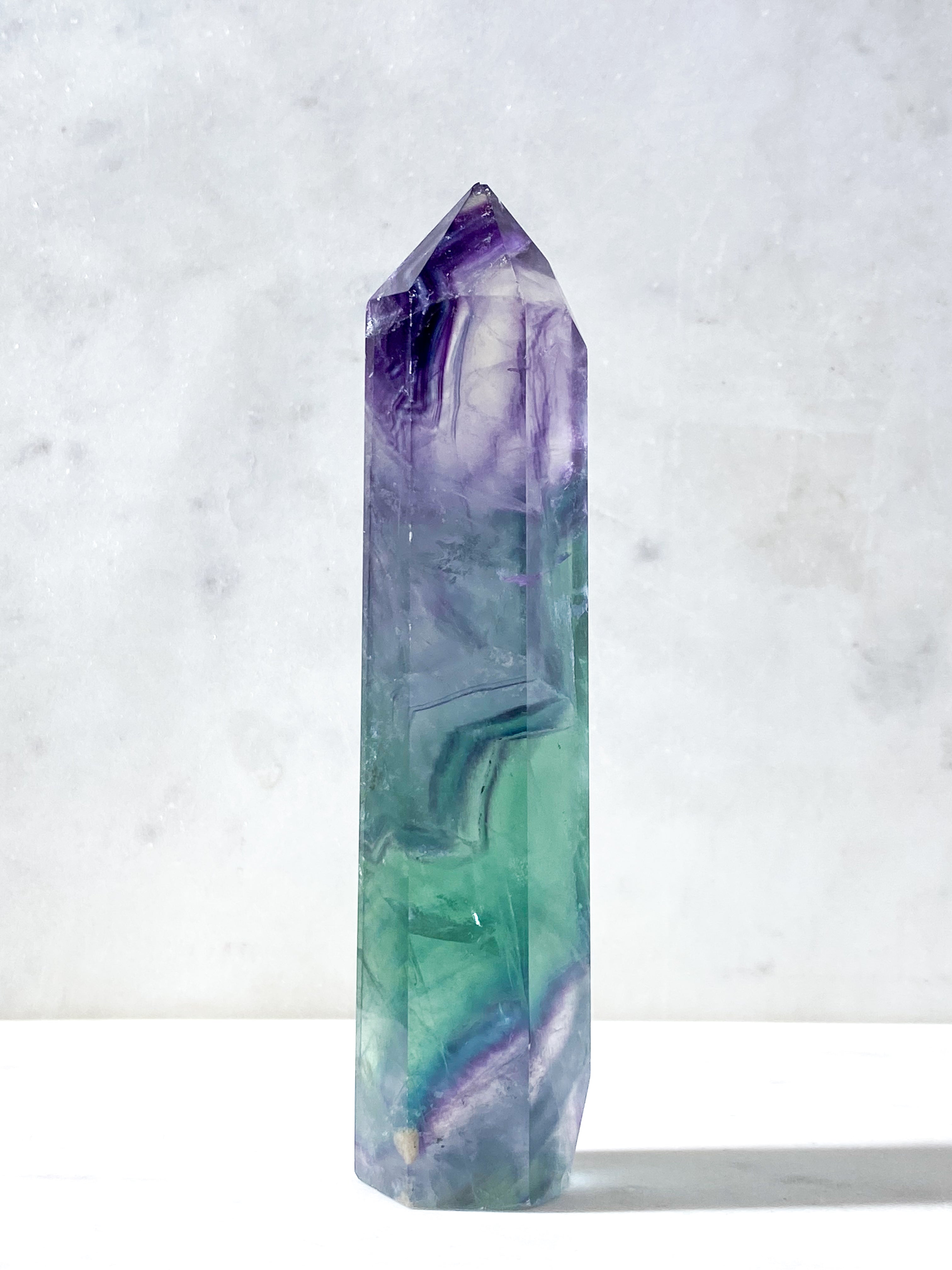 Kæmpe Regnbue Fluorit Tårn (Nr. 23)