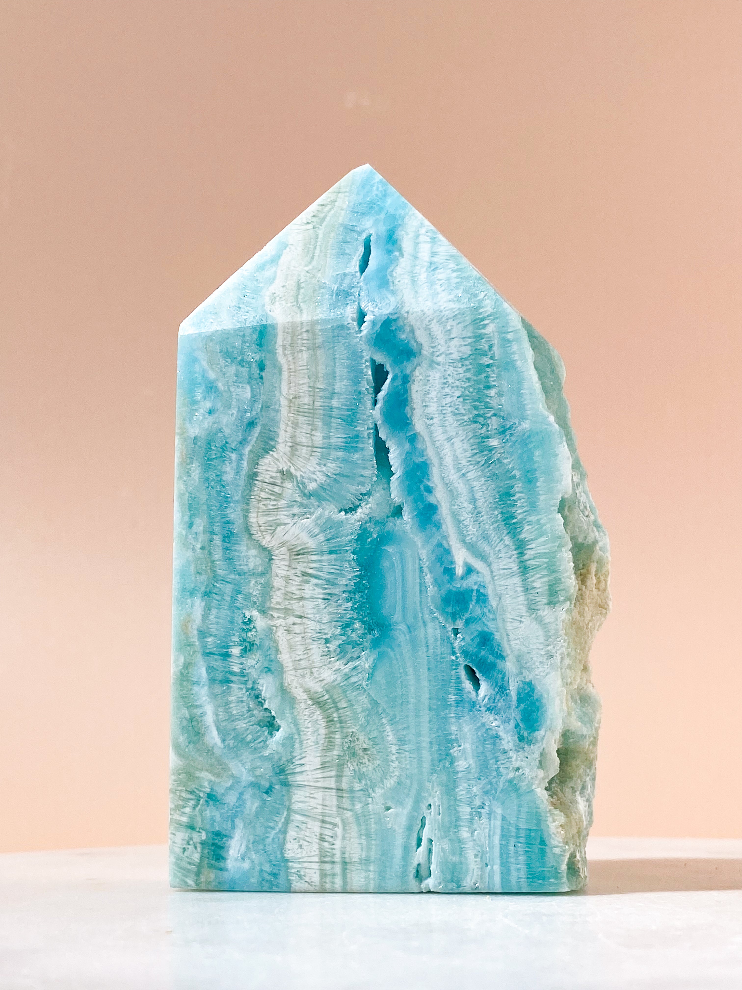 Blå Hemimorphite Tårn (Nr. 2)