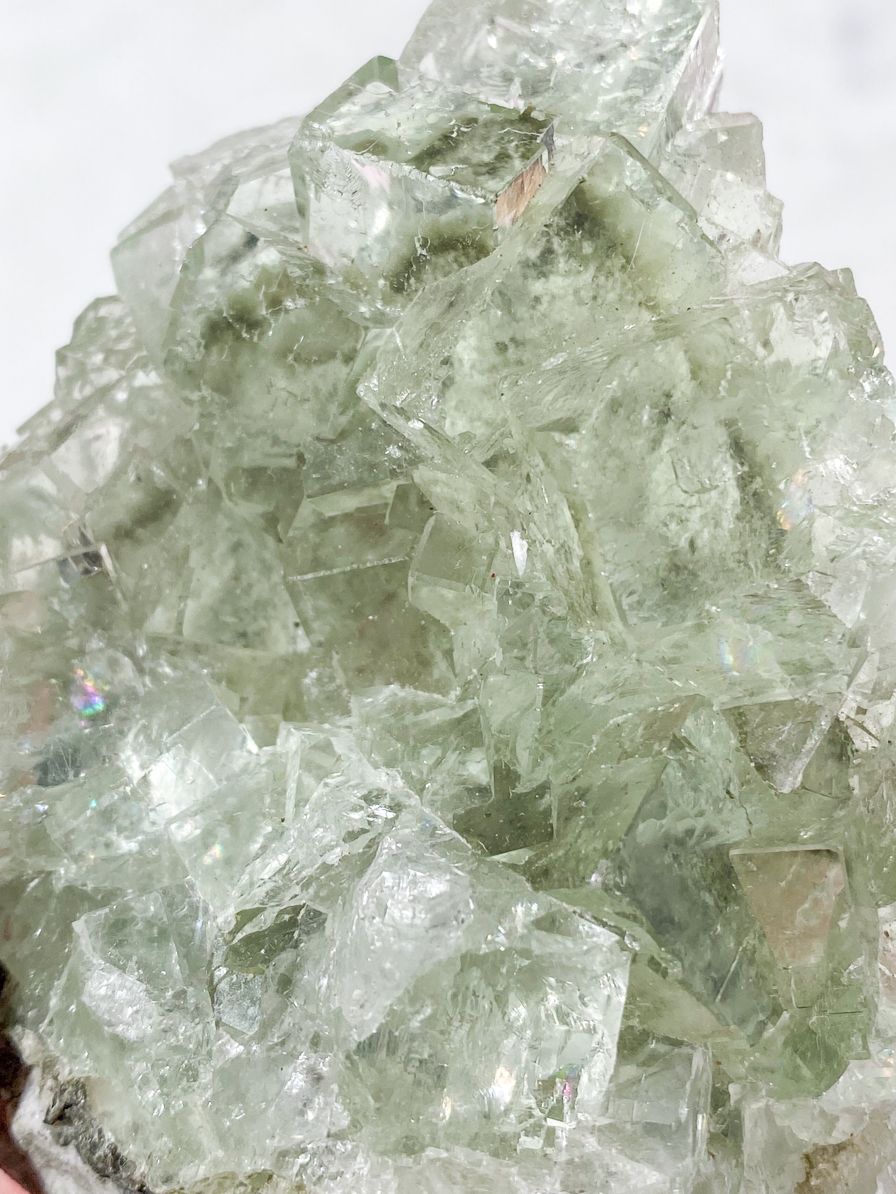 Mintgrön Fluoritkluster (Nr. 1) Exklusiv Kvalitet