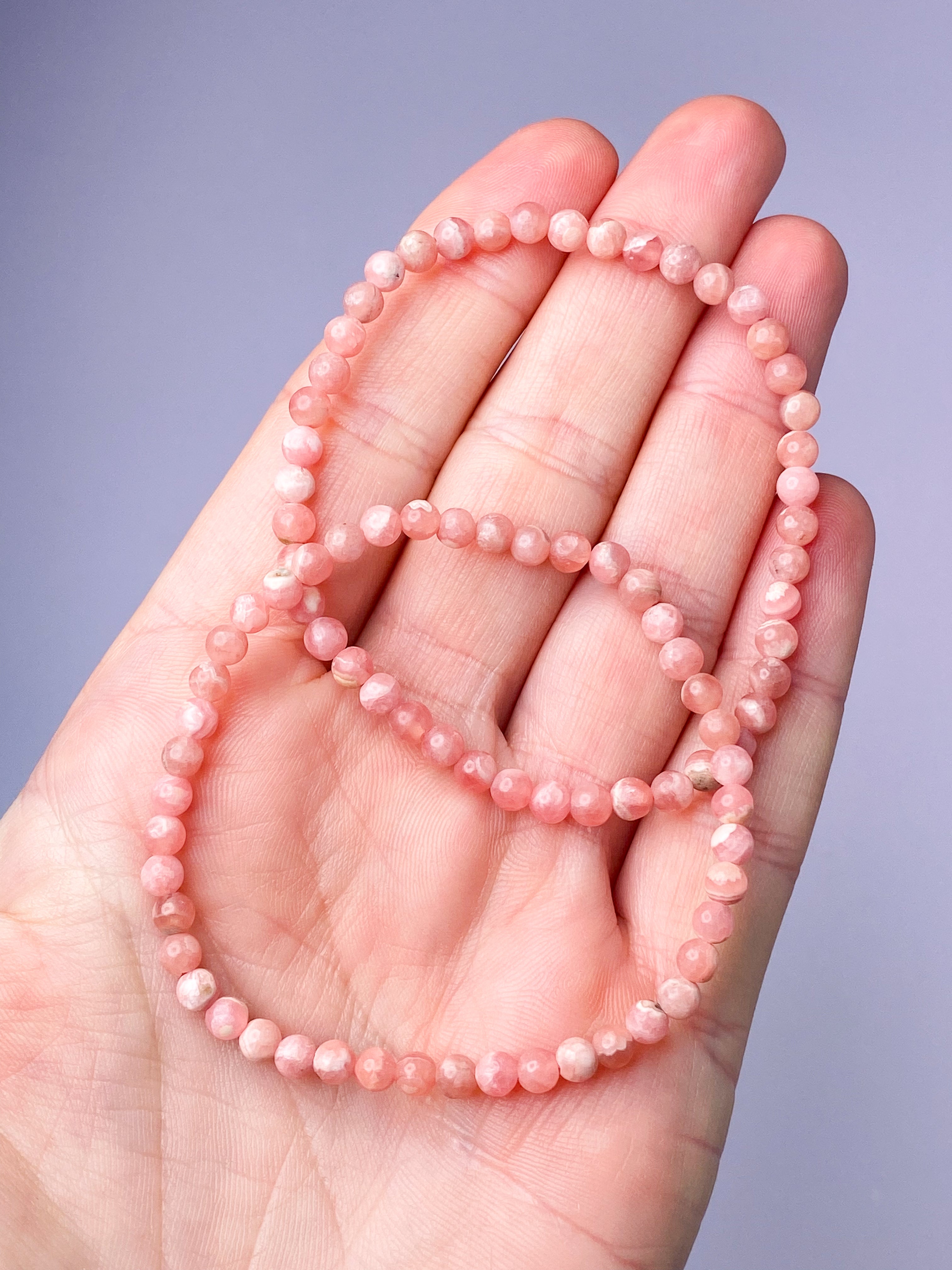 Rhodochrosit Armbånd