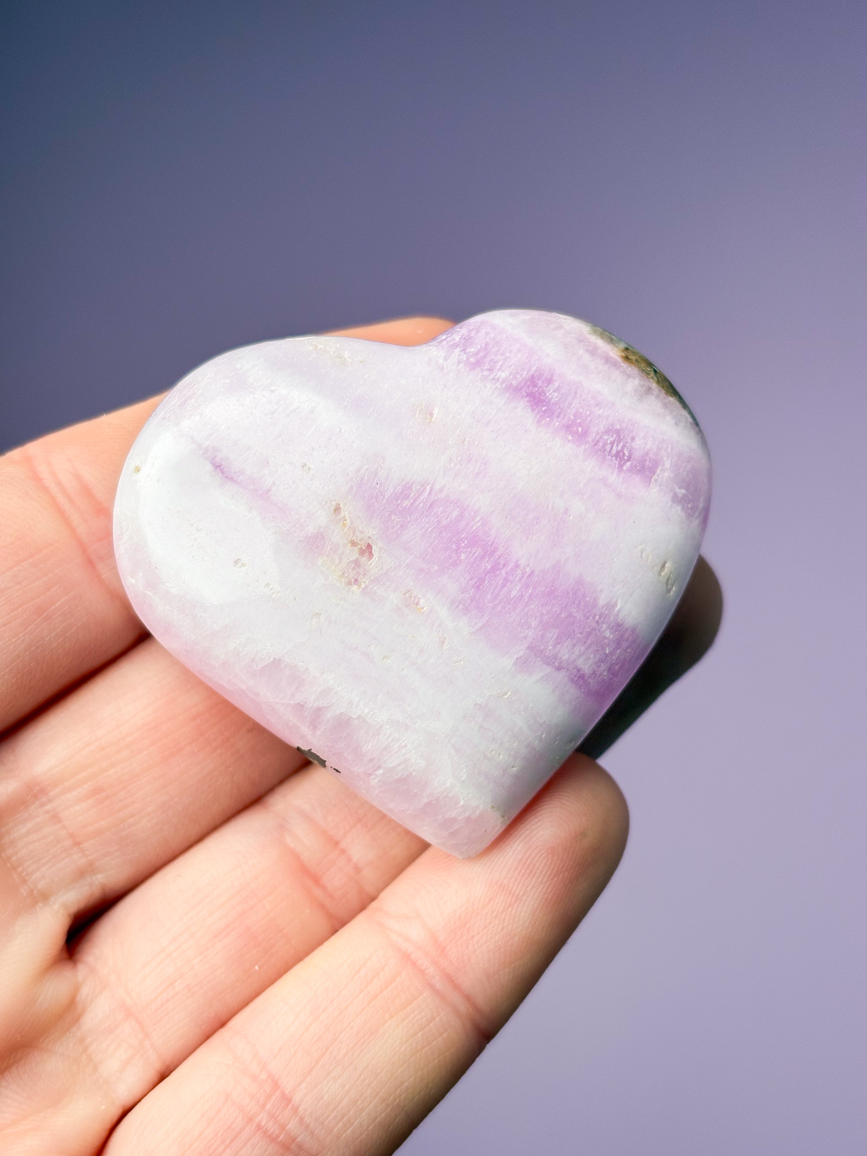 Pink Aragonit Hjerte (Nr. 3)