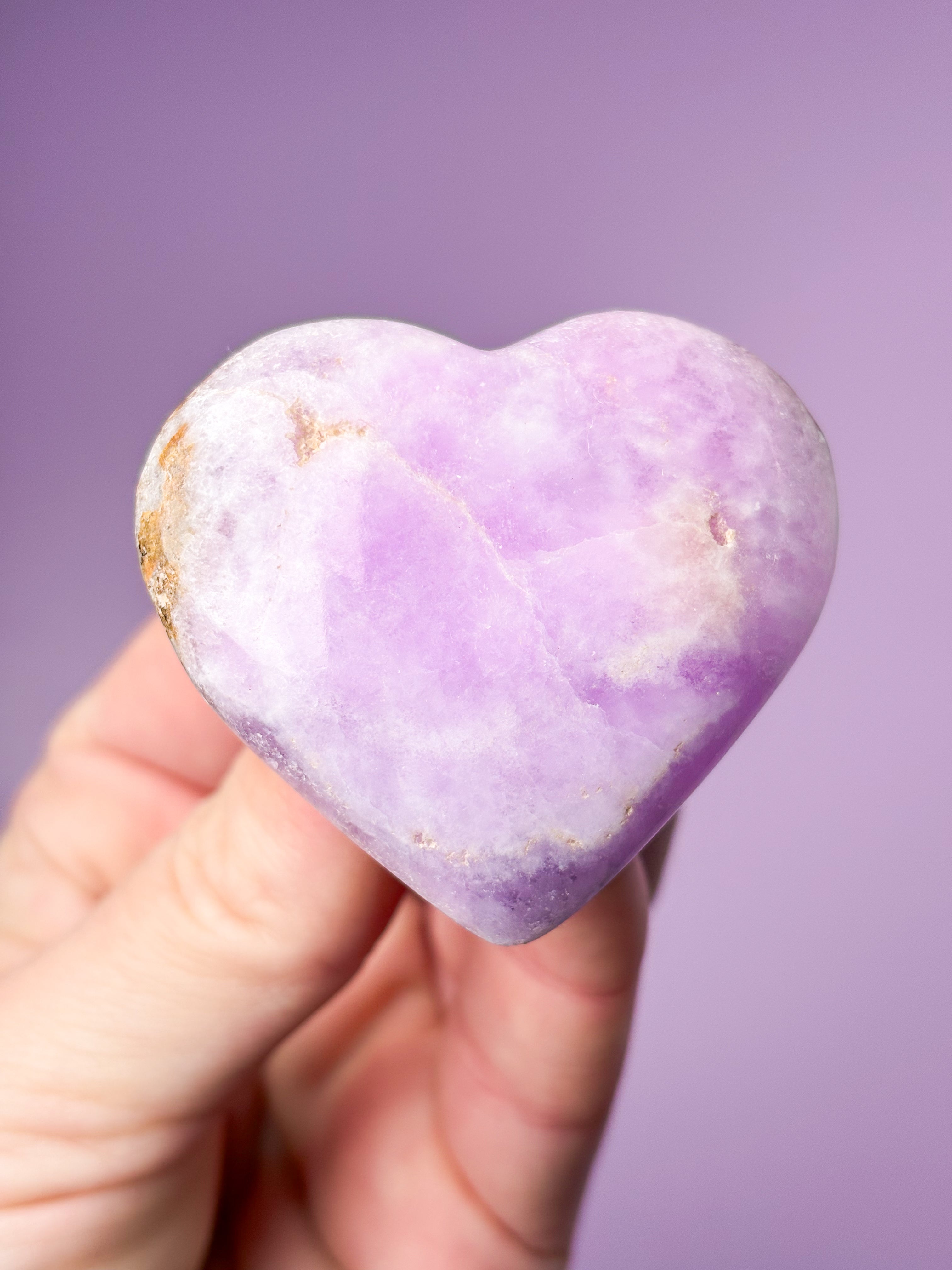 Pink Aragonit Hjerte (Nr. 4)