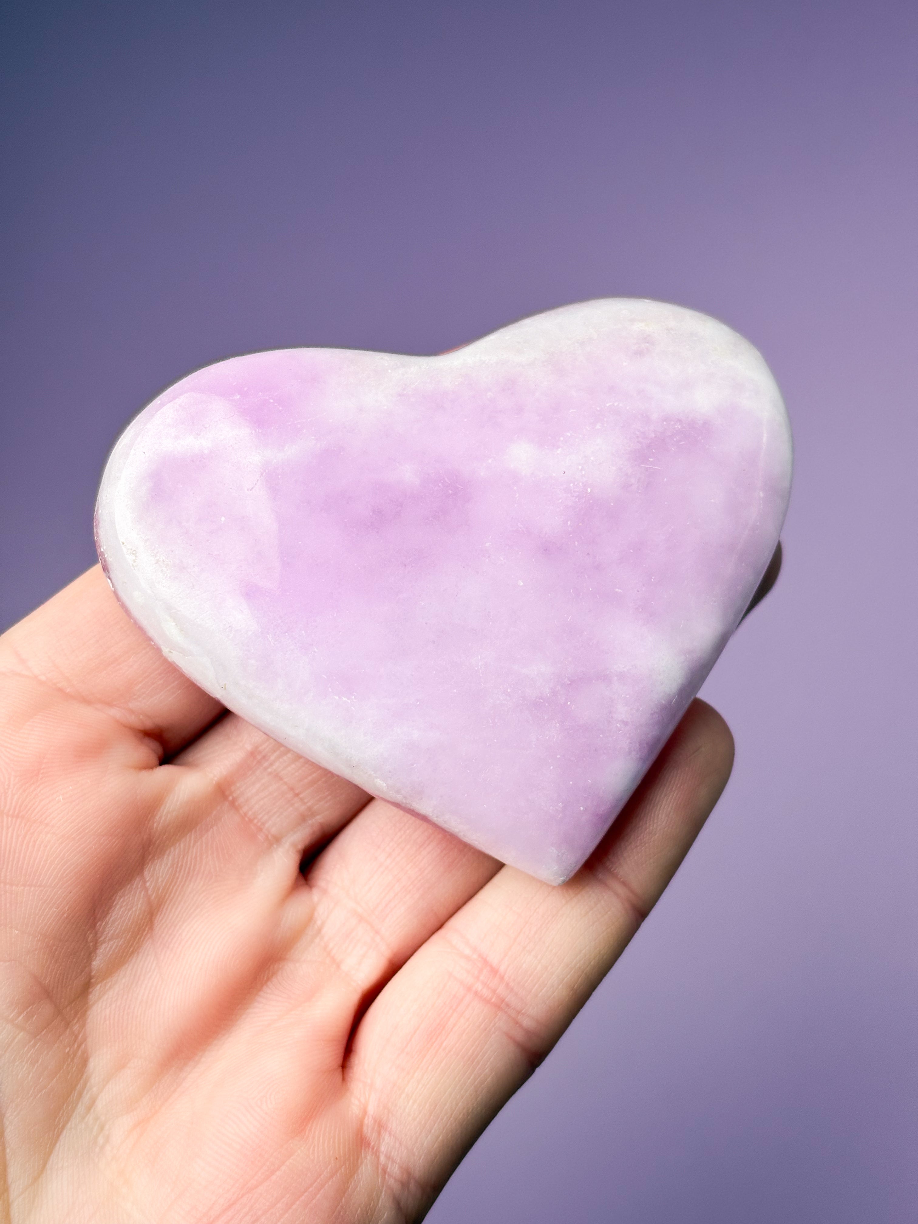 Pink Aragonit Hjerte (Nr. 7)