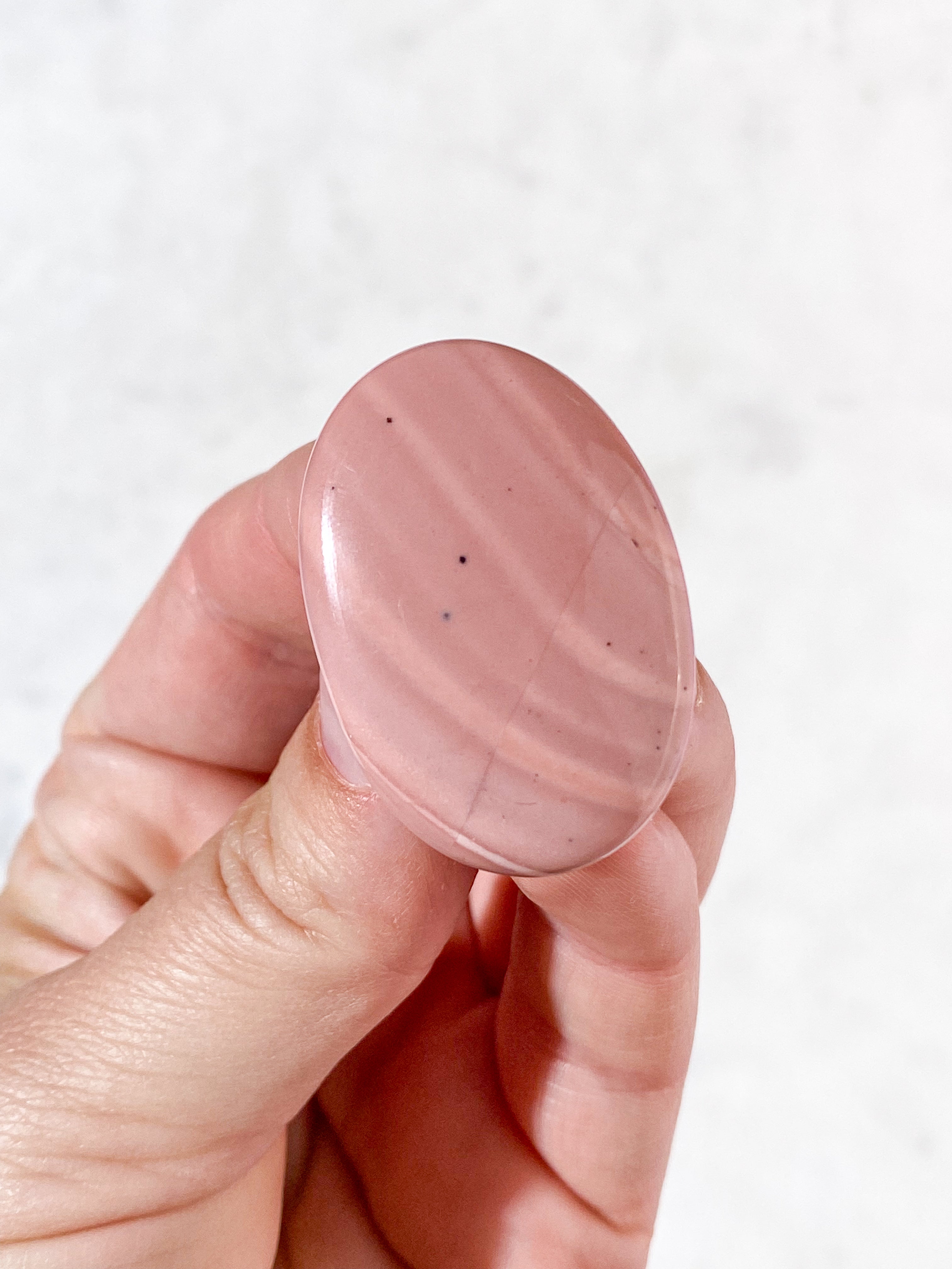 Pink Opal Palmstone (Nr. 1) fra Australien