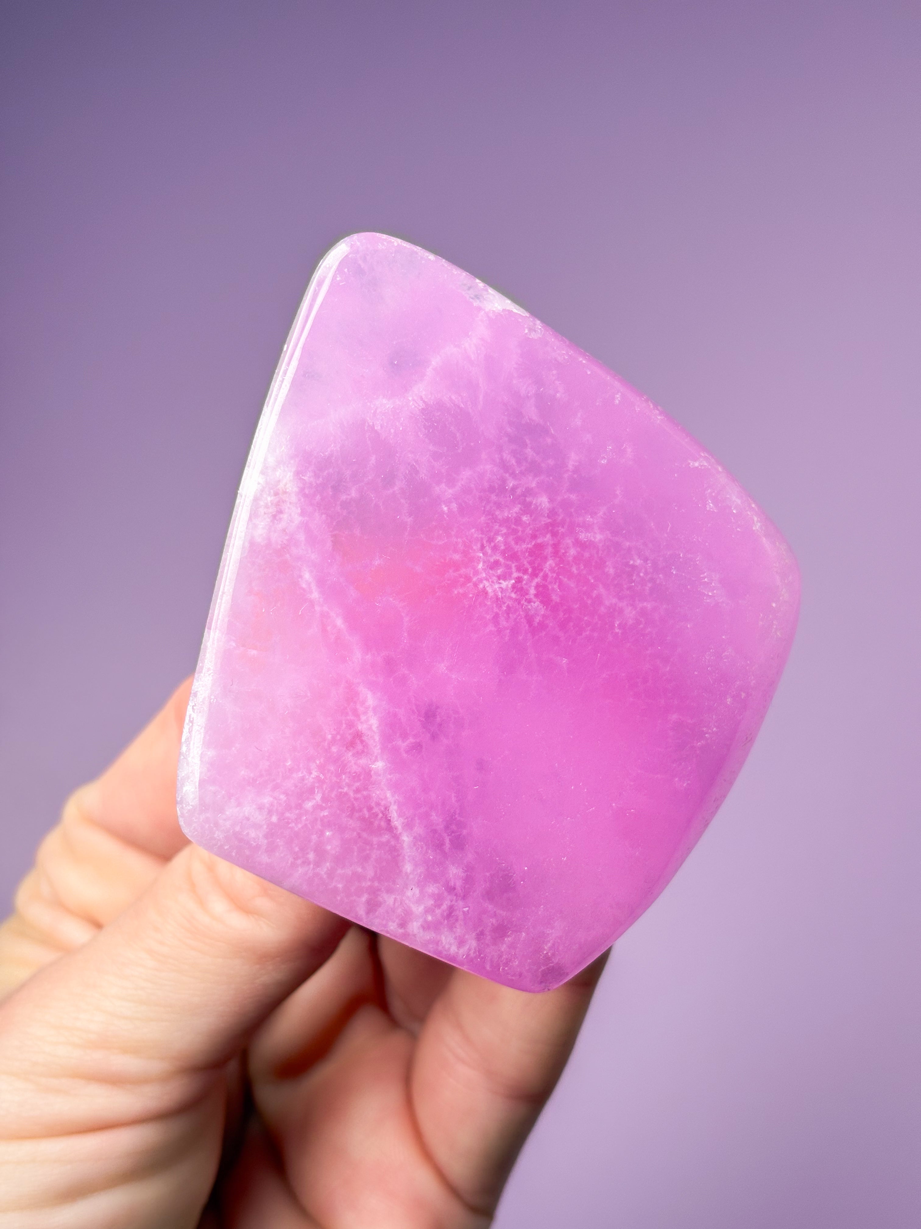 Rosa Aragonit Friform (Nr 2)