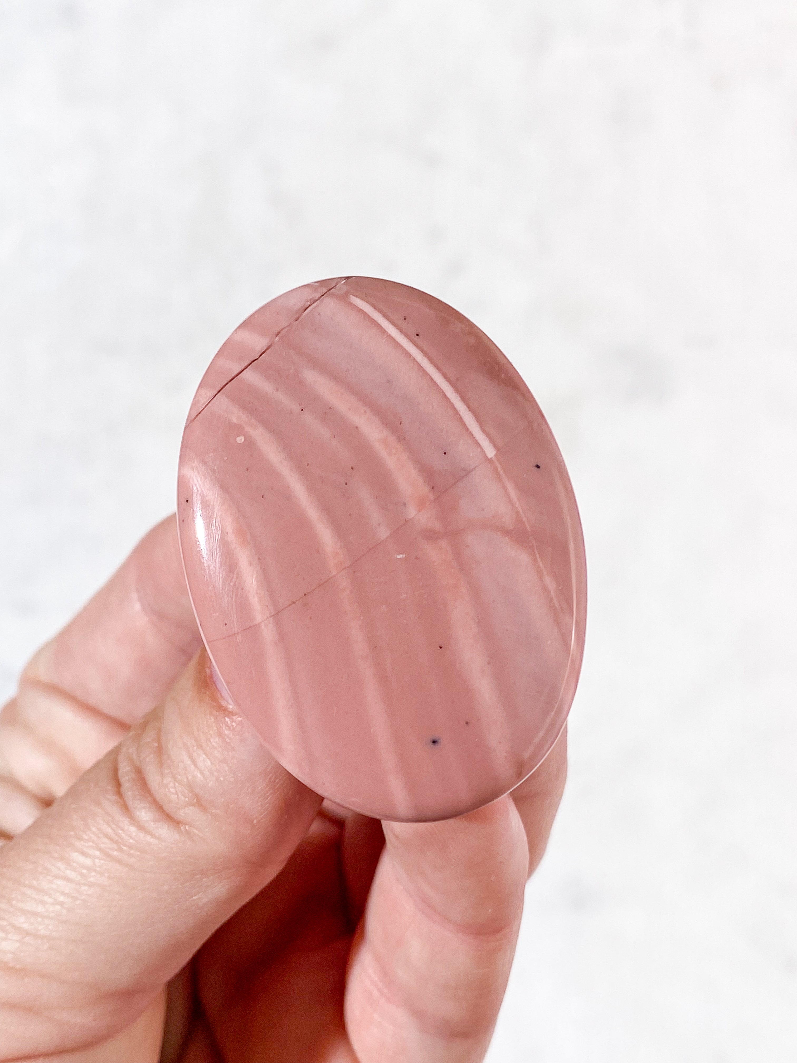 Pink Opal Palmstone (Nr. 6) fra Australien