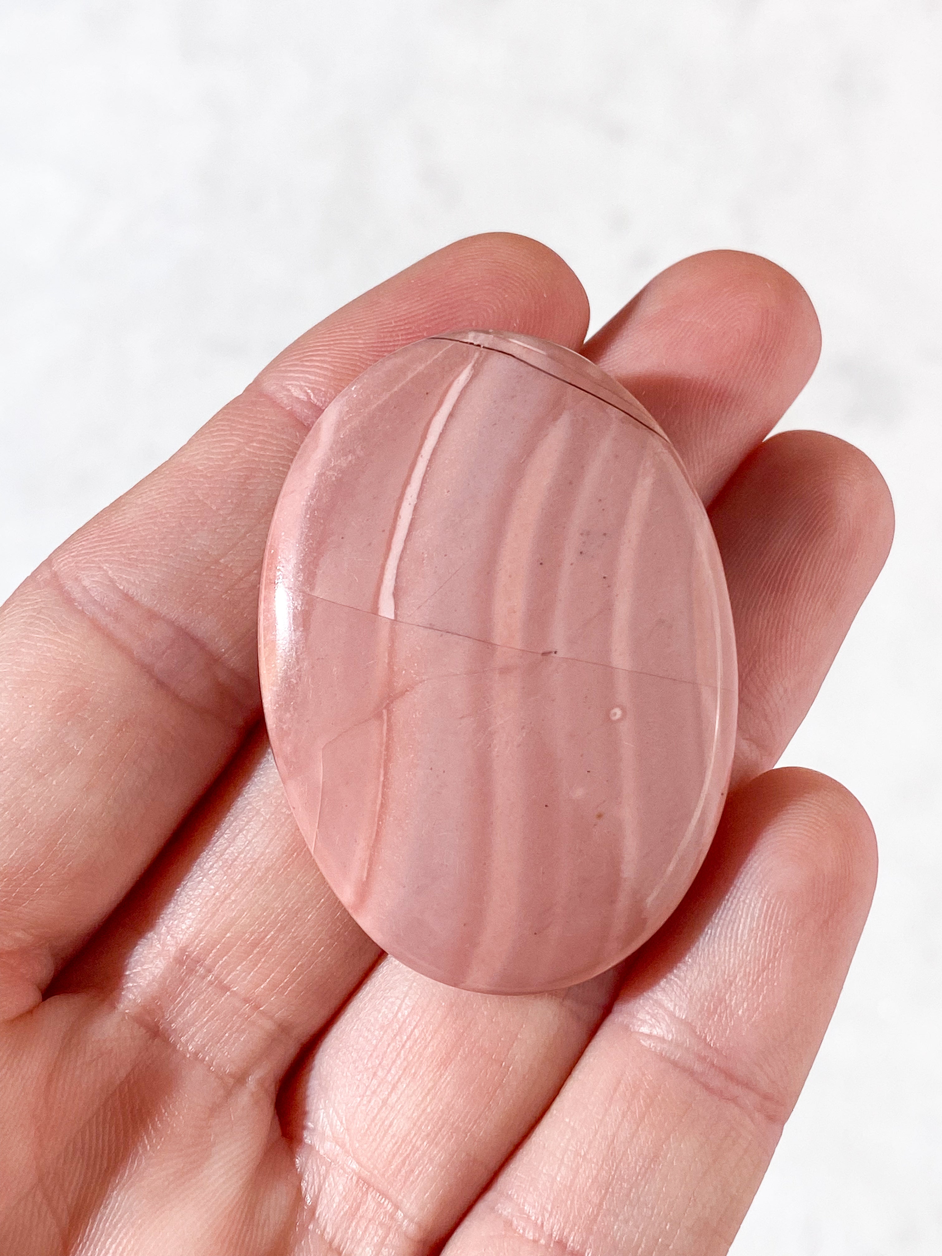 Pink Opal Palmstone (Nr. 6) fra Australien