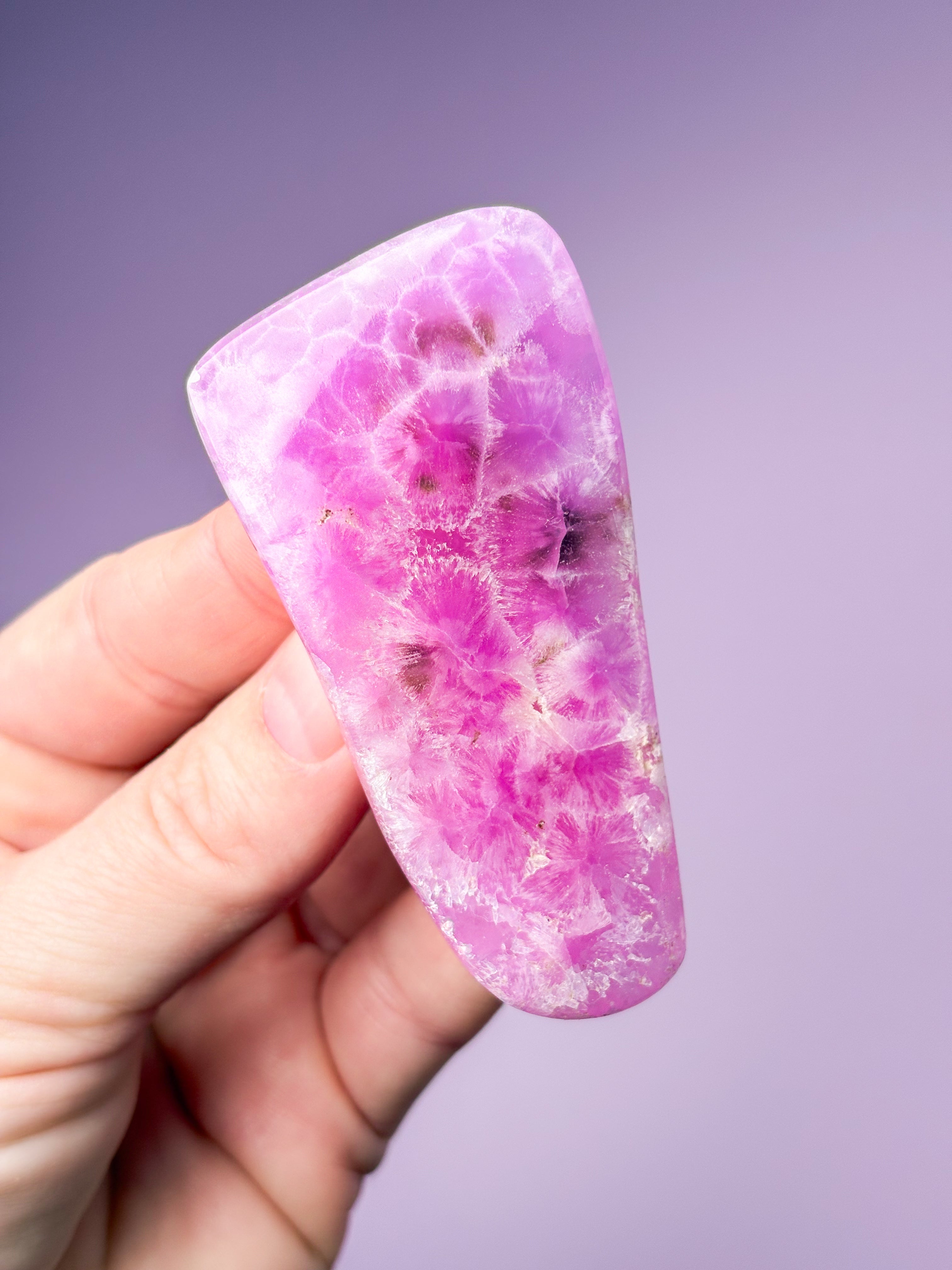 Rosa Aragonit Friform (nr 9)