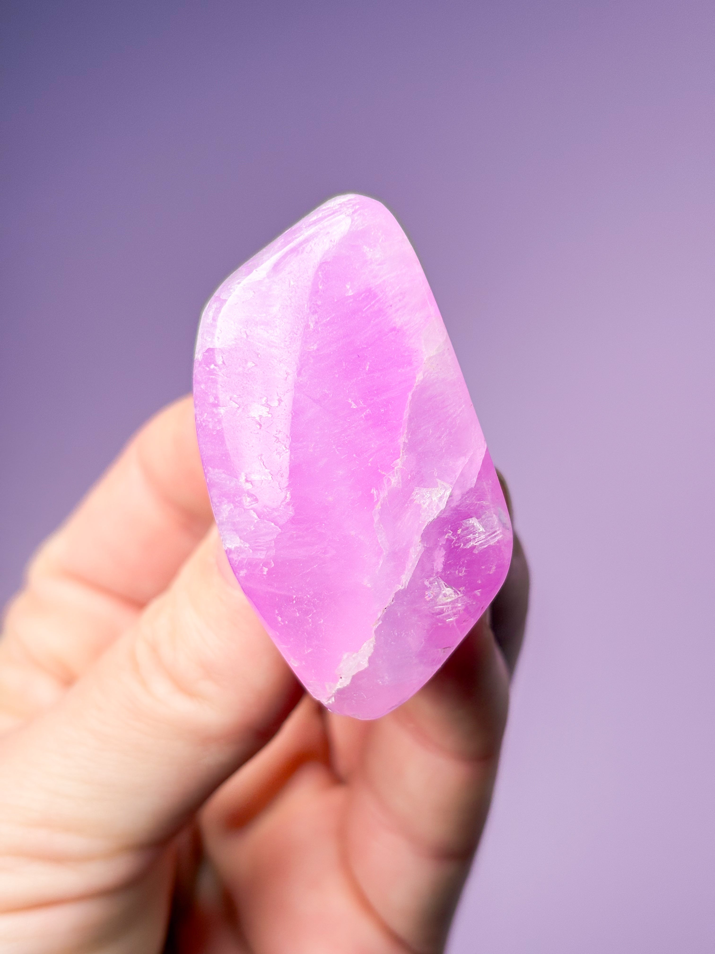 Rosa Aragonit Friform (nr 12)