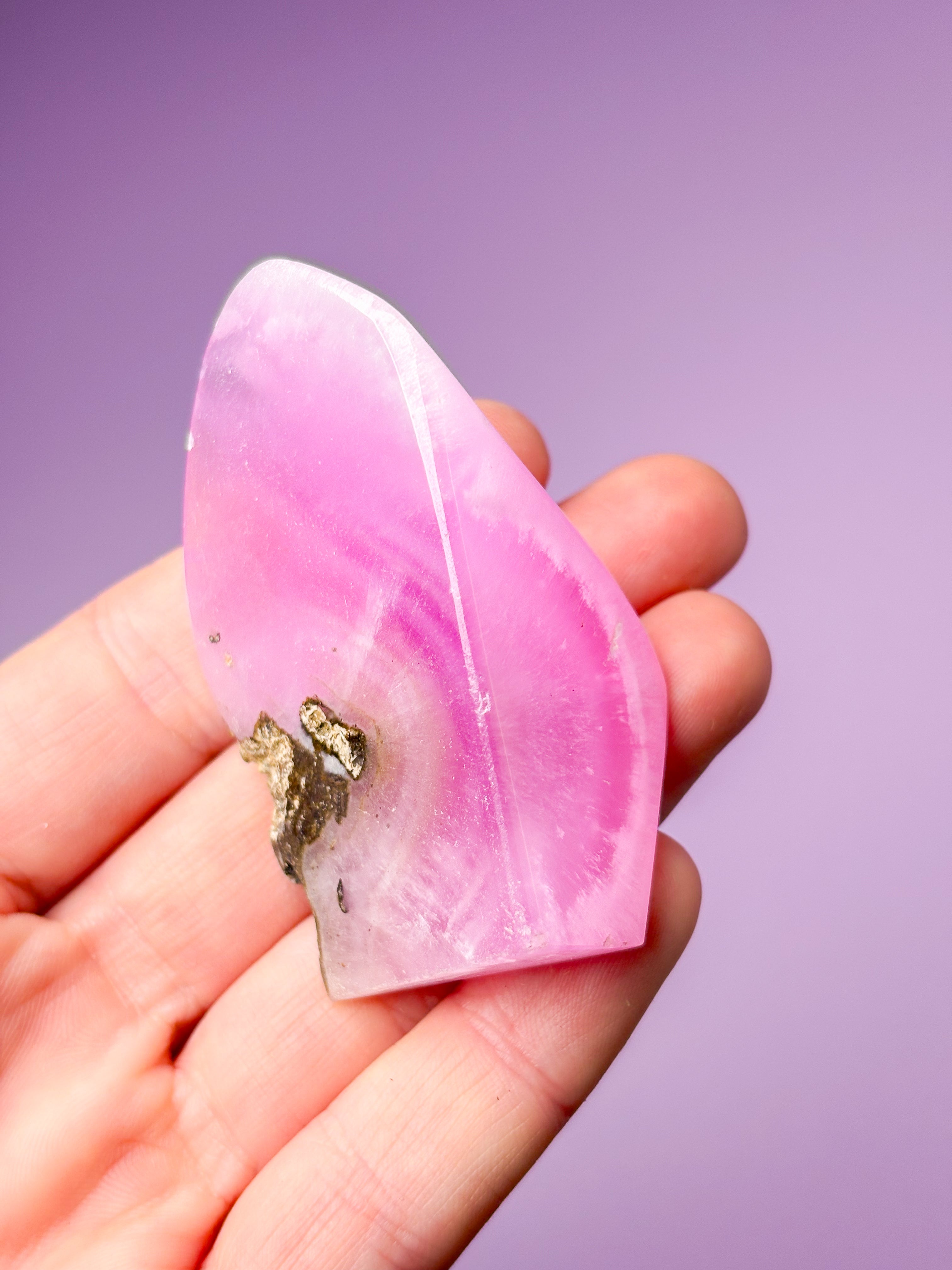 Rosa Aragonit Friform (nr 19)