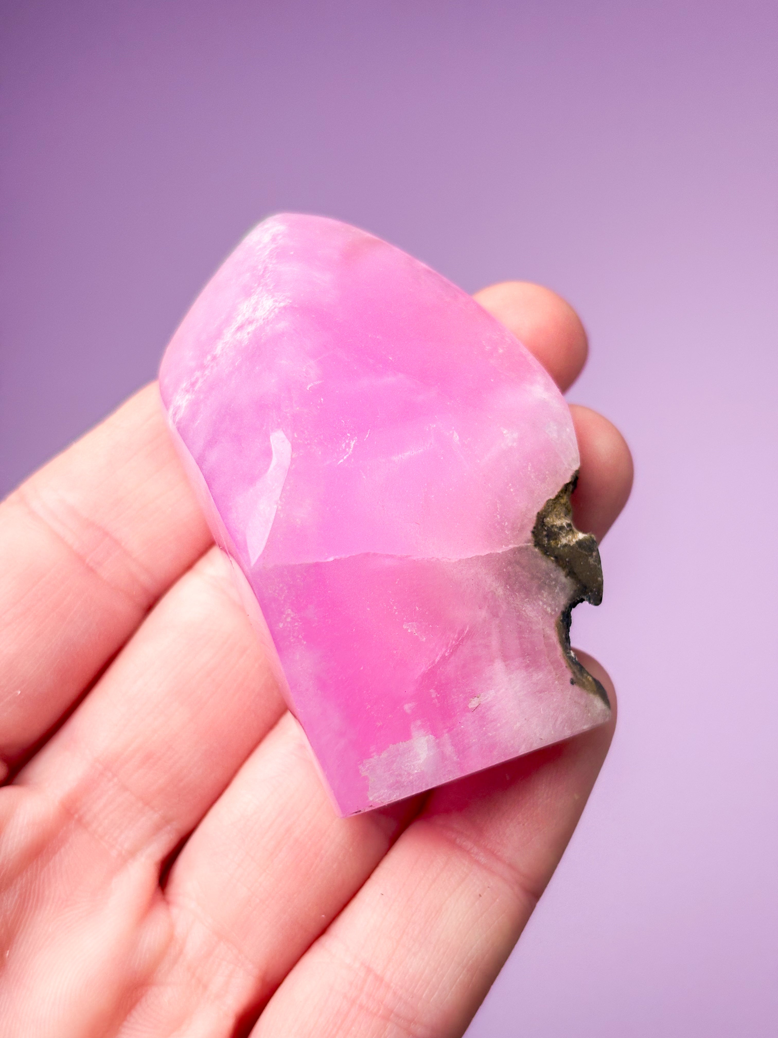 Rosa Aragonit Friform (nr 19)