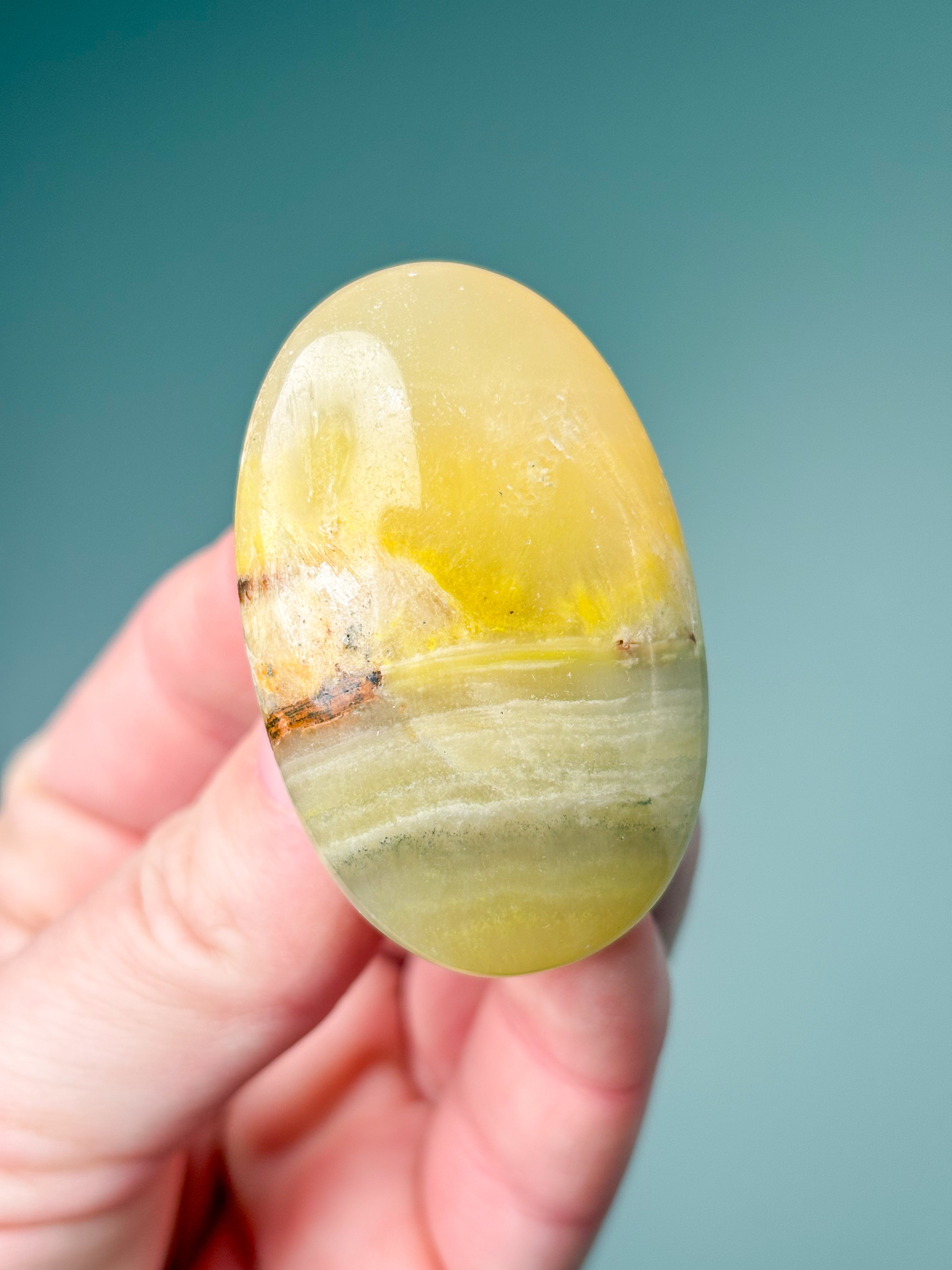 Bumble Bee Calcit Palmstone (Nr. 13)