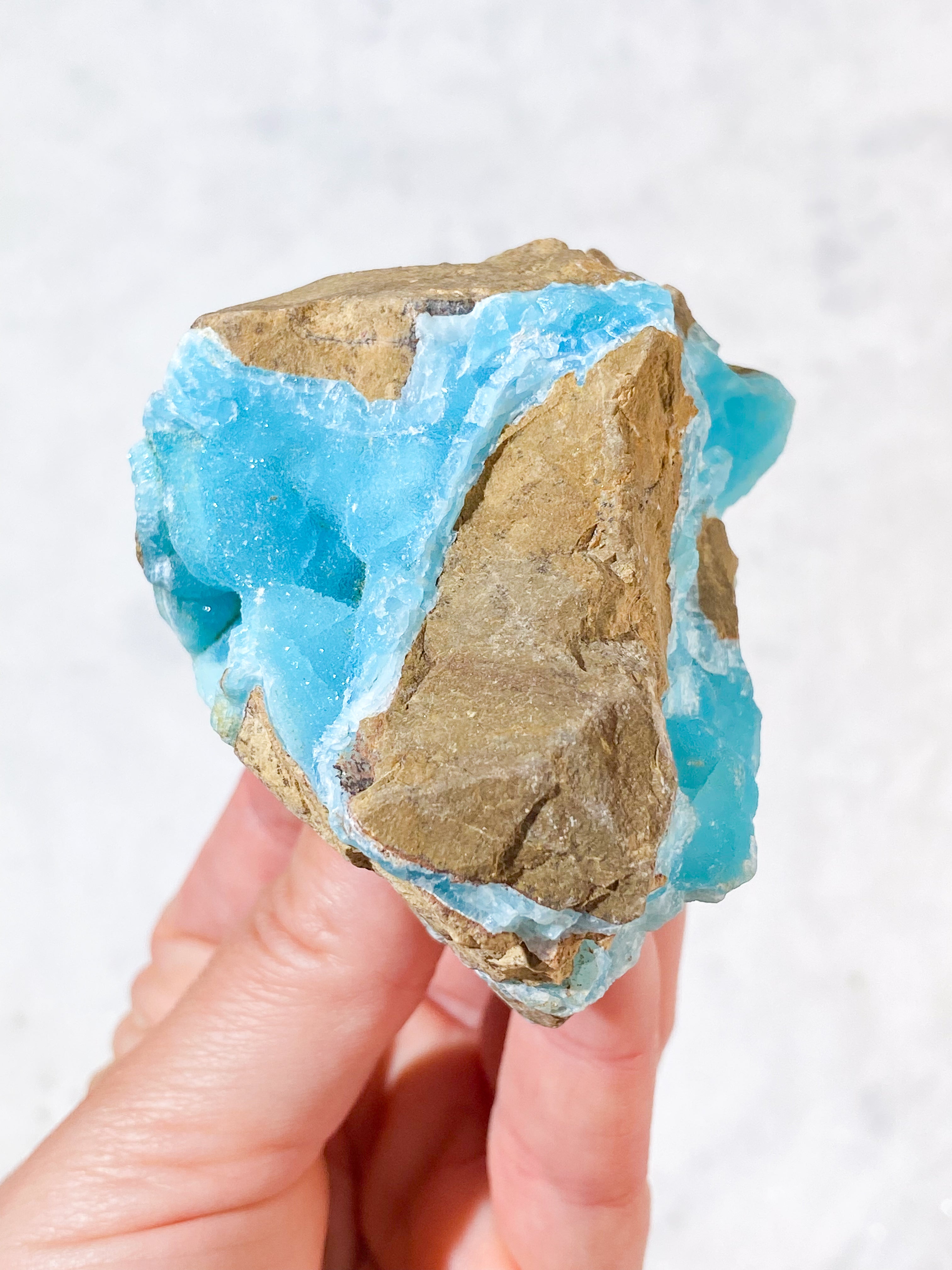 Blå Hemimorphite Klynge (Nr. 1)