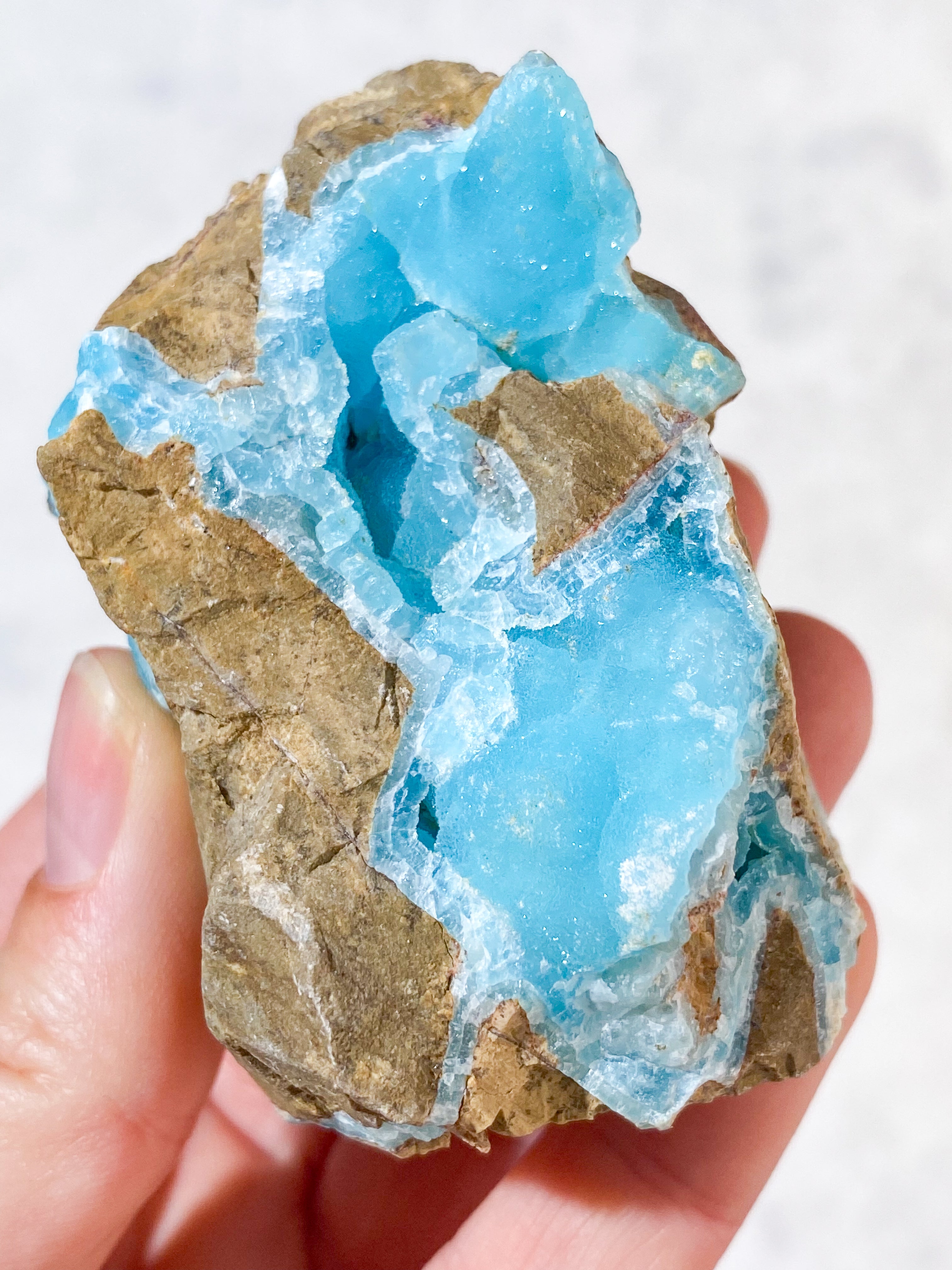 Blå Hemimorphite Klynge (Nr. 1)