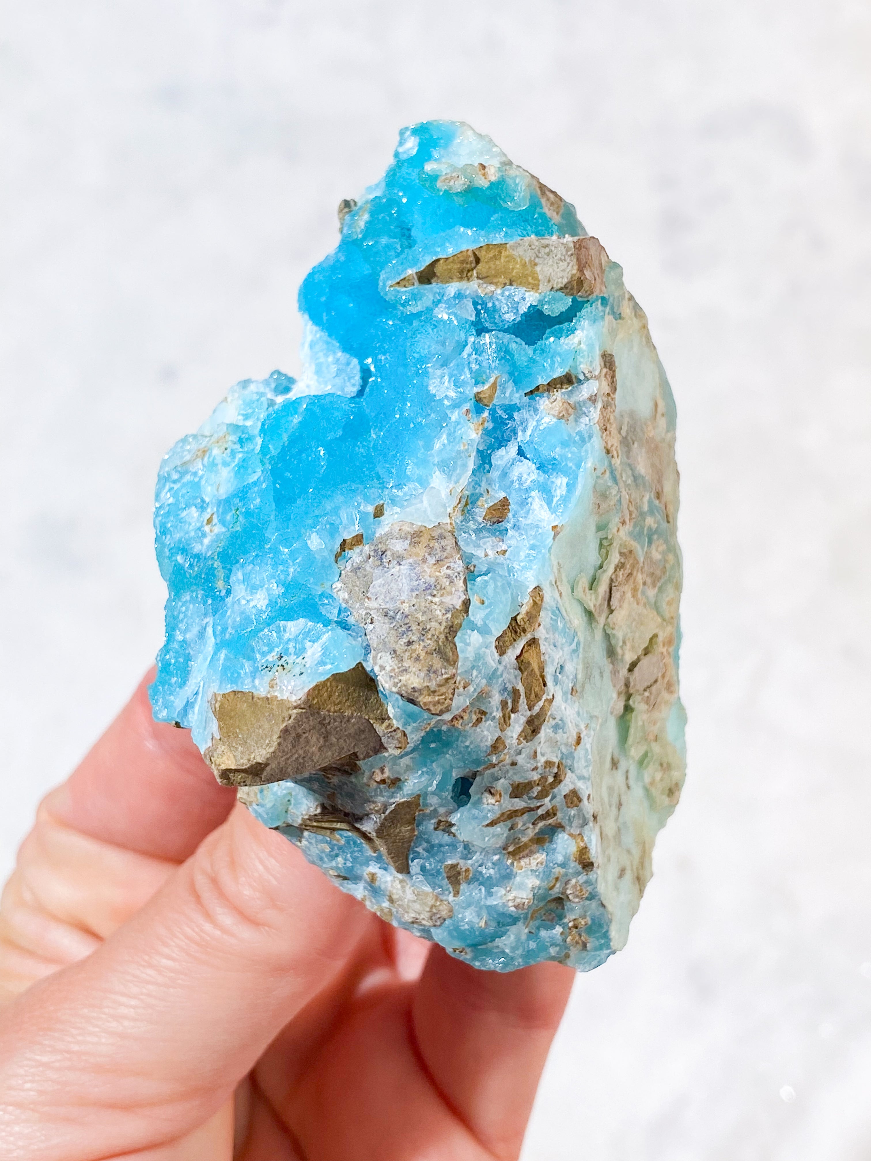 Blå Hemimorphite Klynge (Nr. 2)
