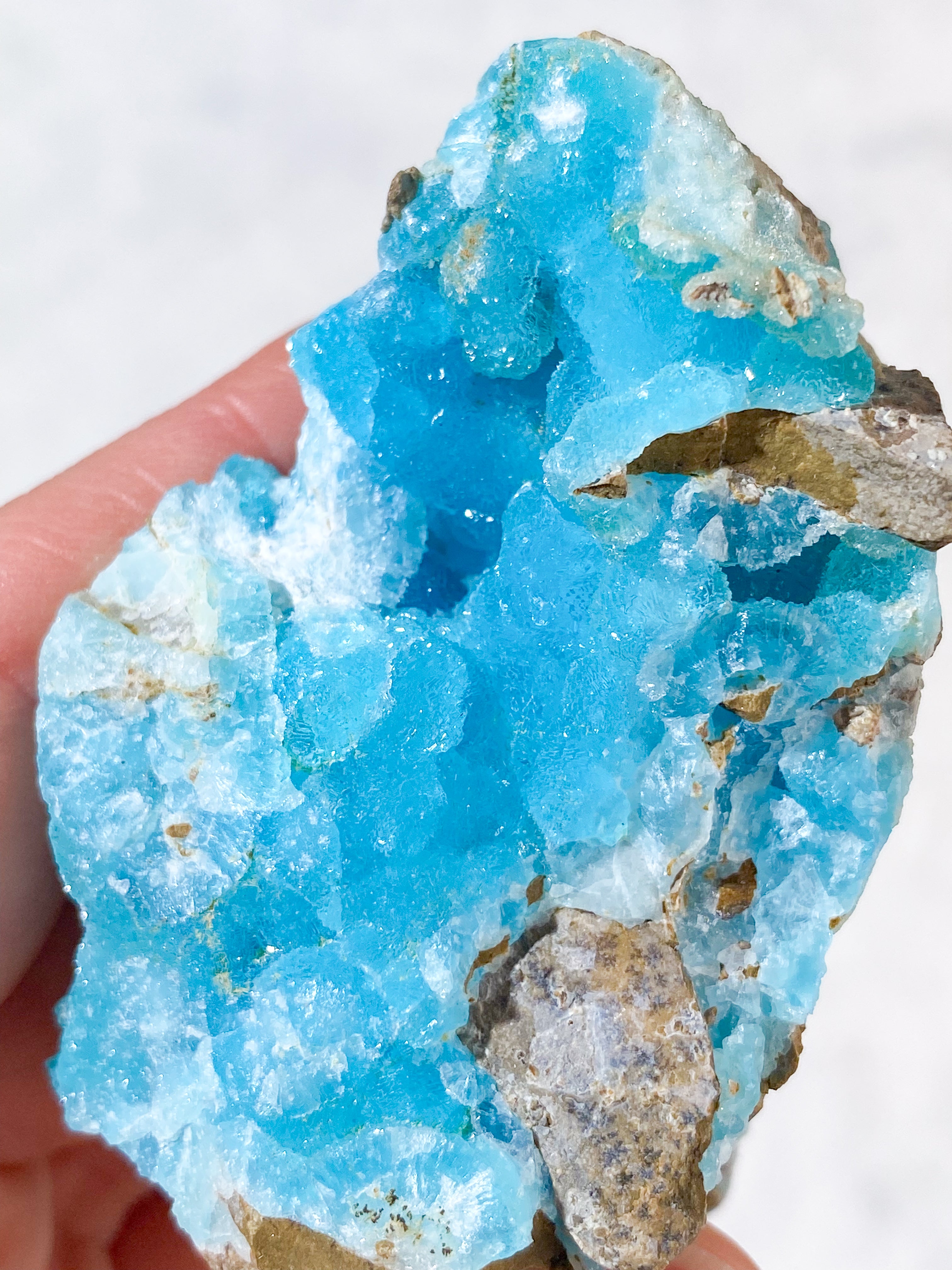 Blå Hemimorphite Klynge (Nr. 2)