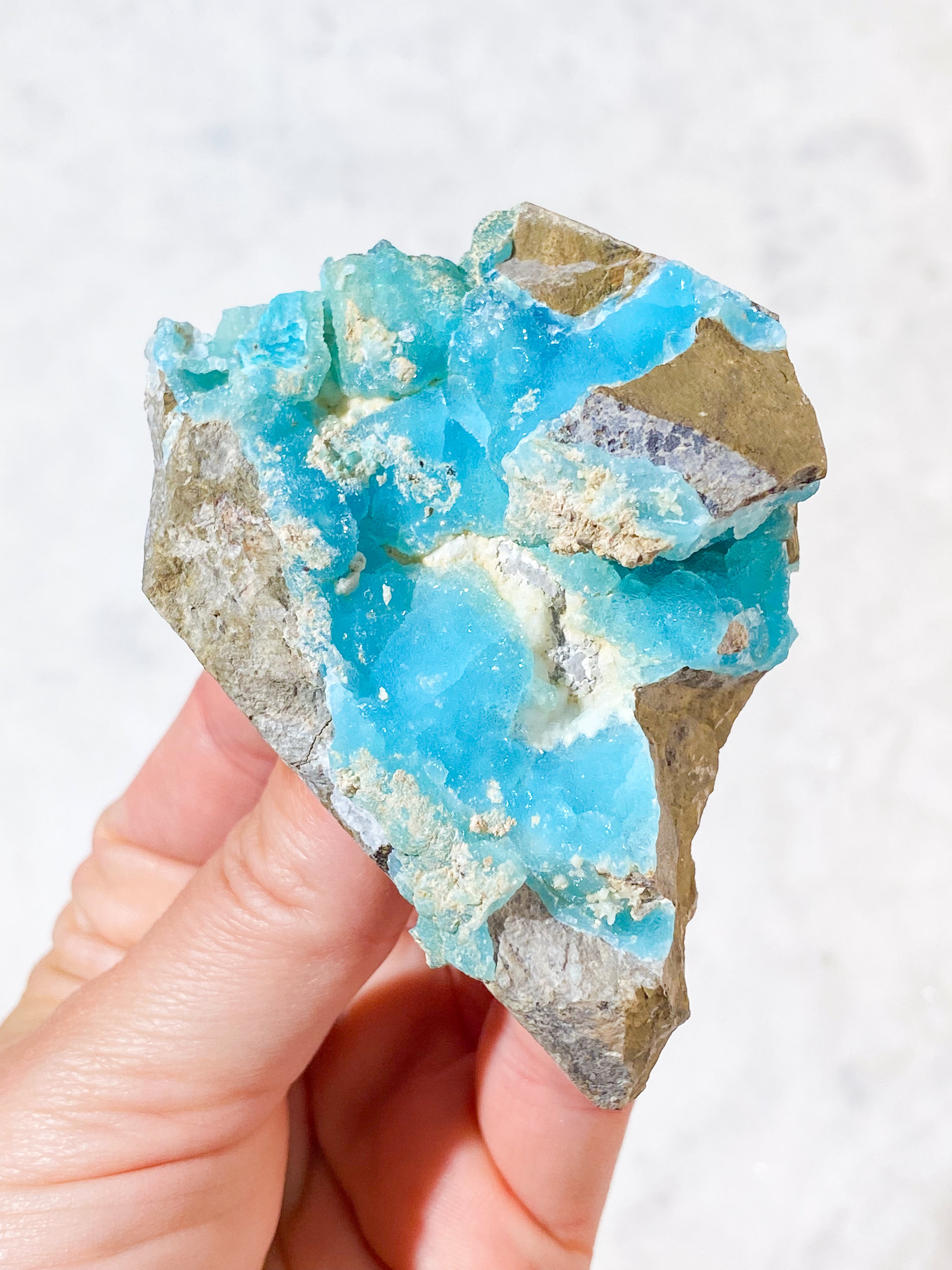 Blå Hemimorphite Klynge (Nr. 7)