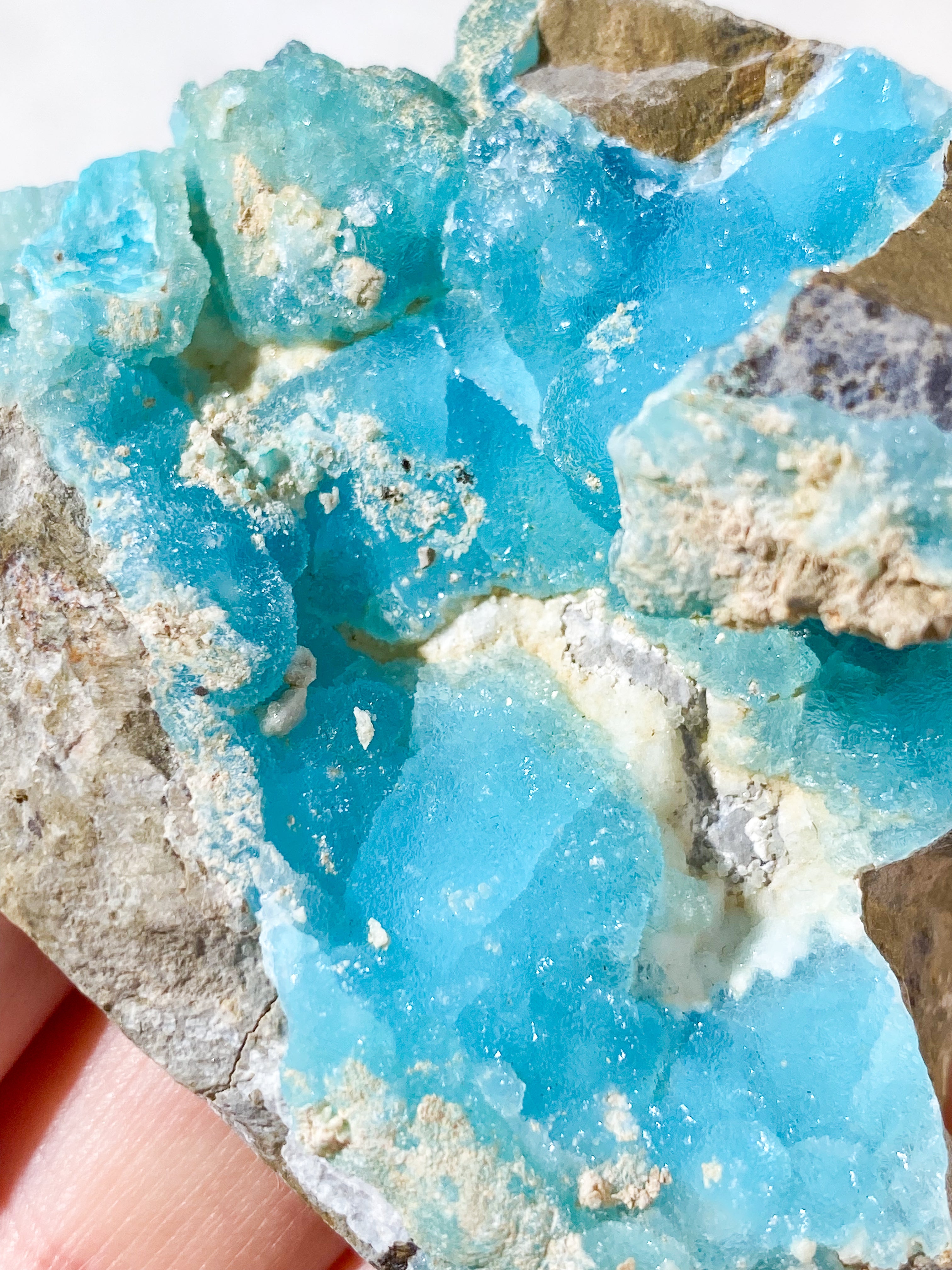 Blå Hemimorphite Klynge (Nr. 7)
