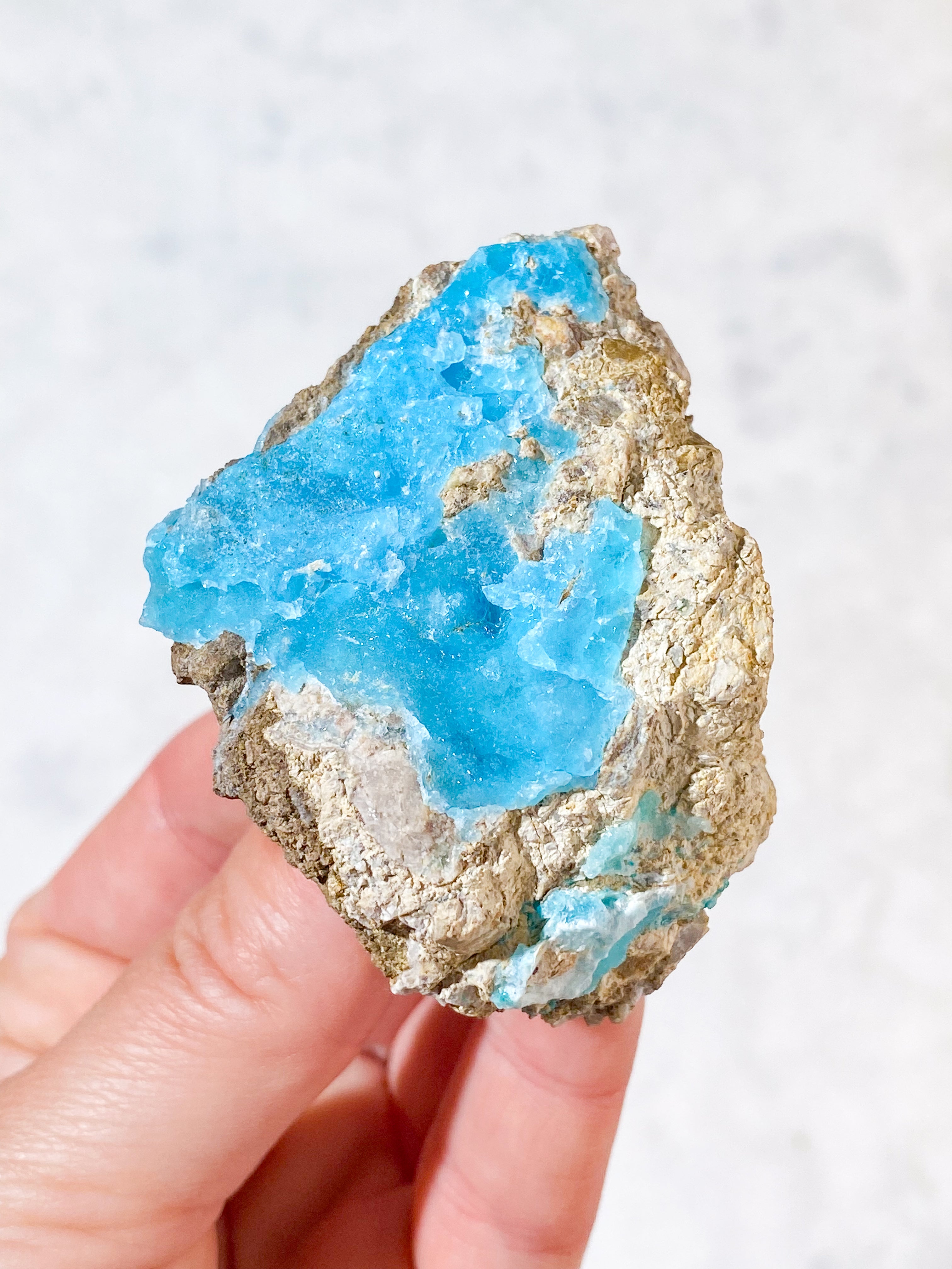 Blå Hemimorphite Klynge (Nr. 9)
