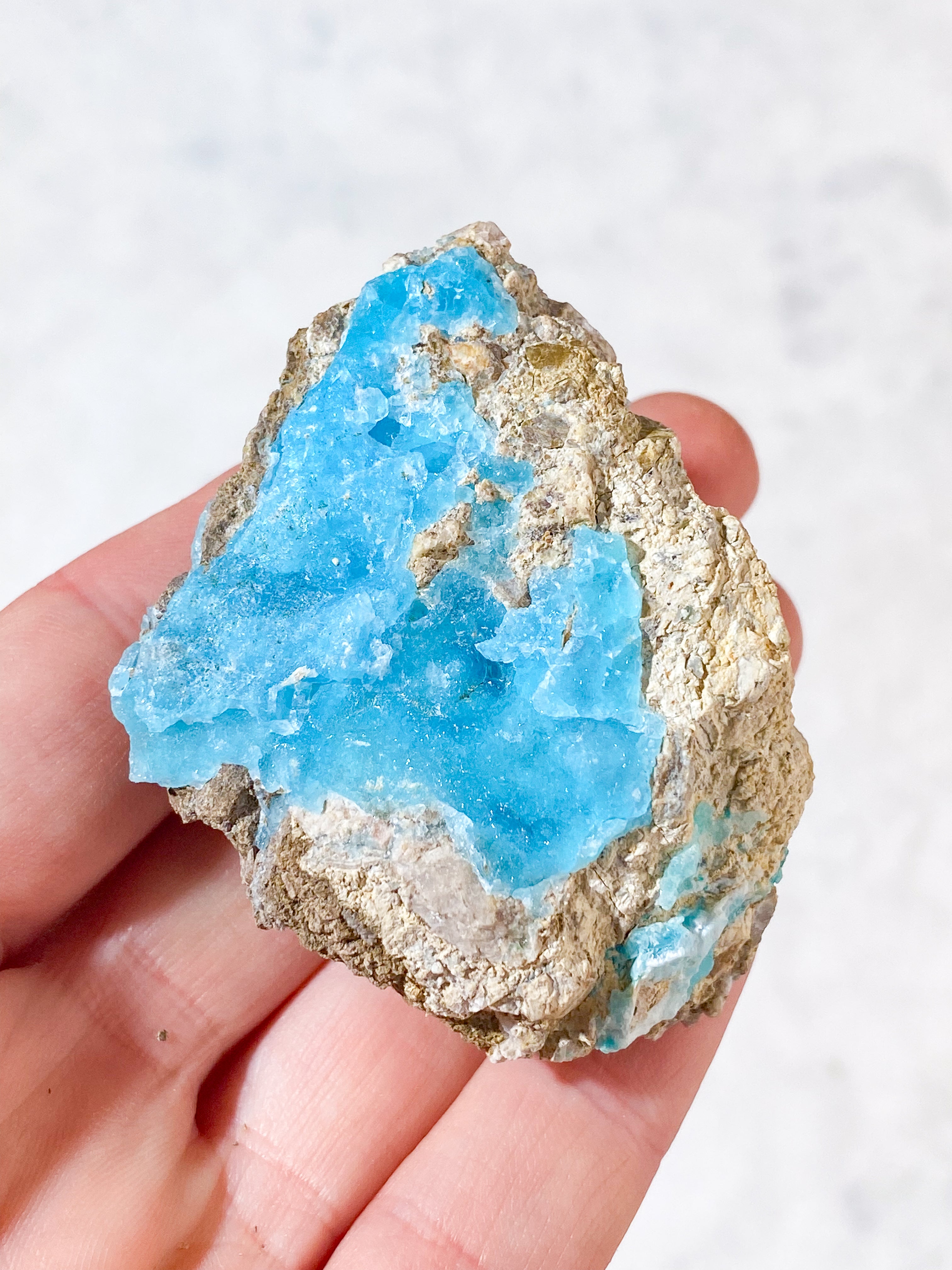Blå Hemimorphite Klynge (Nr. 9)