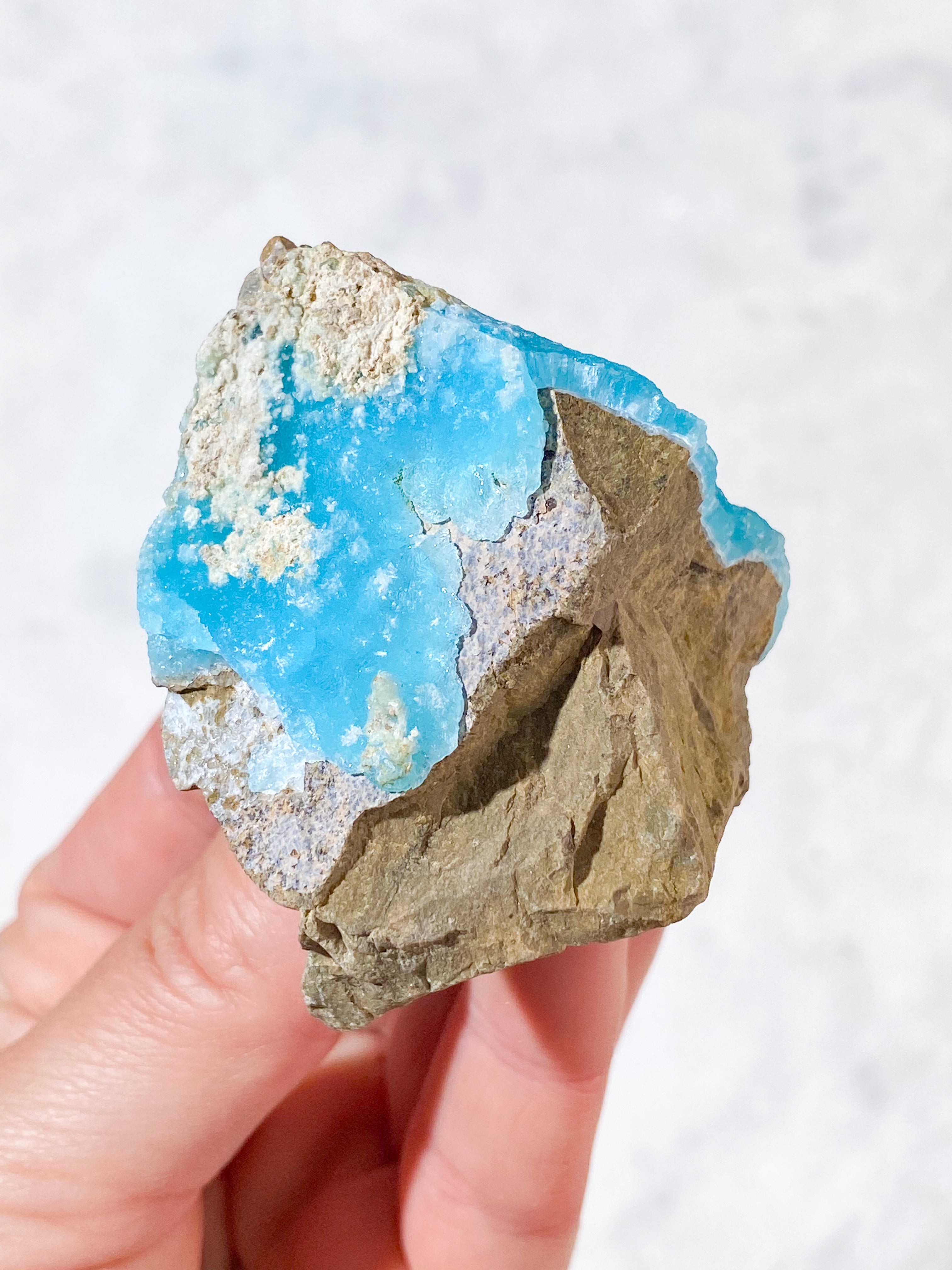 Blå Hemimorphite Klynge (Nr. 10)
