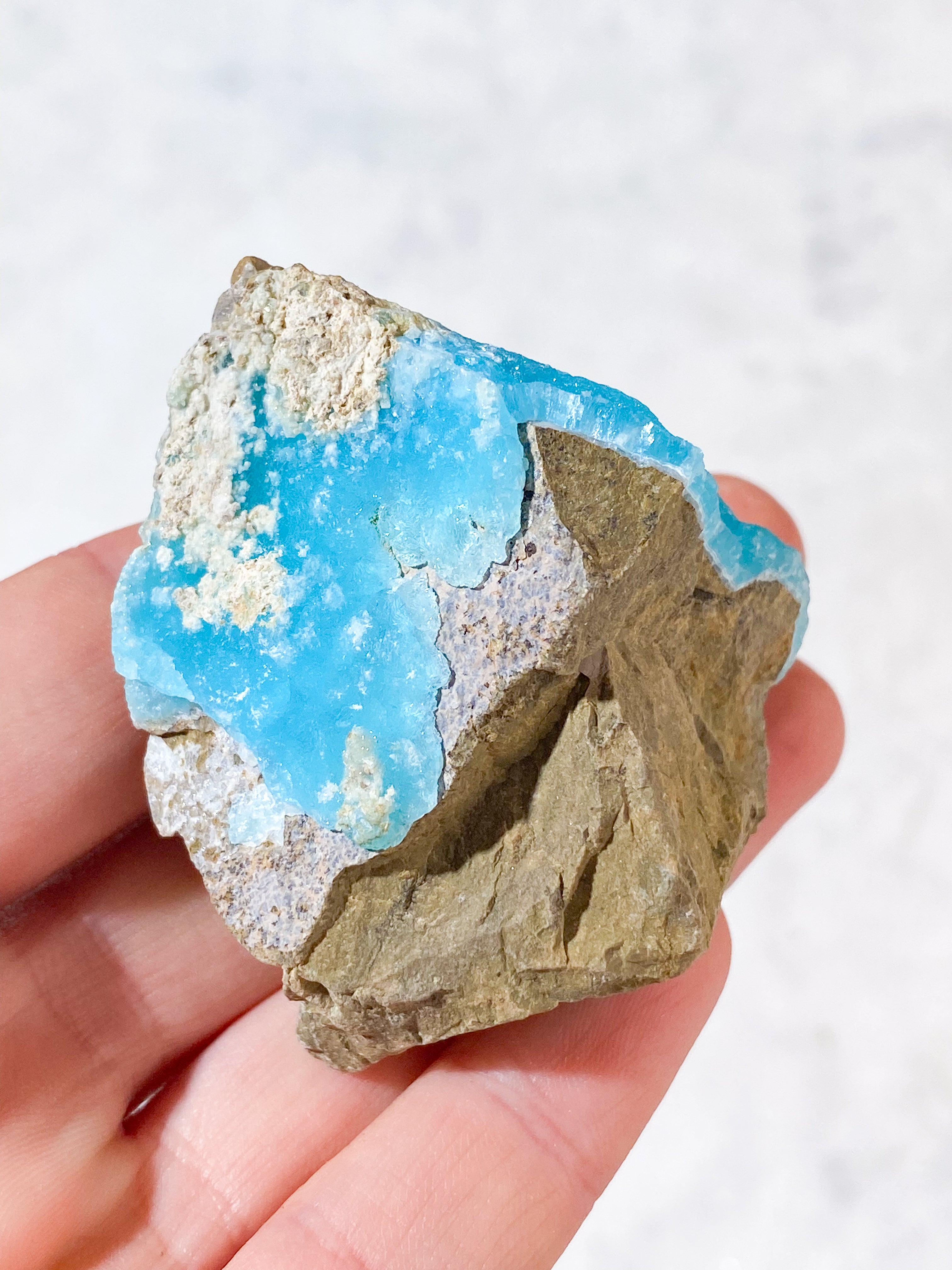 Blå Hemimorphite Klynge (Nr. 10)