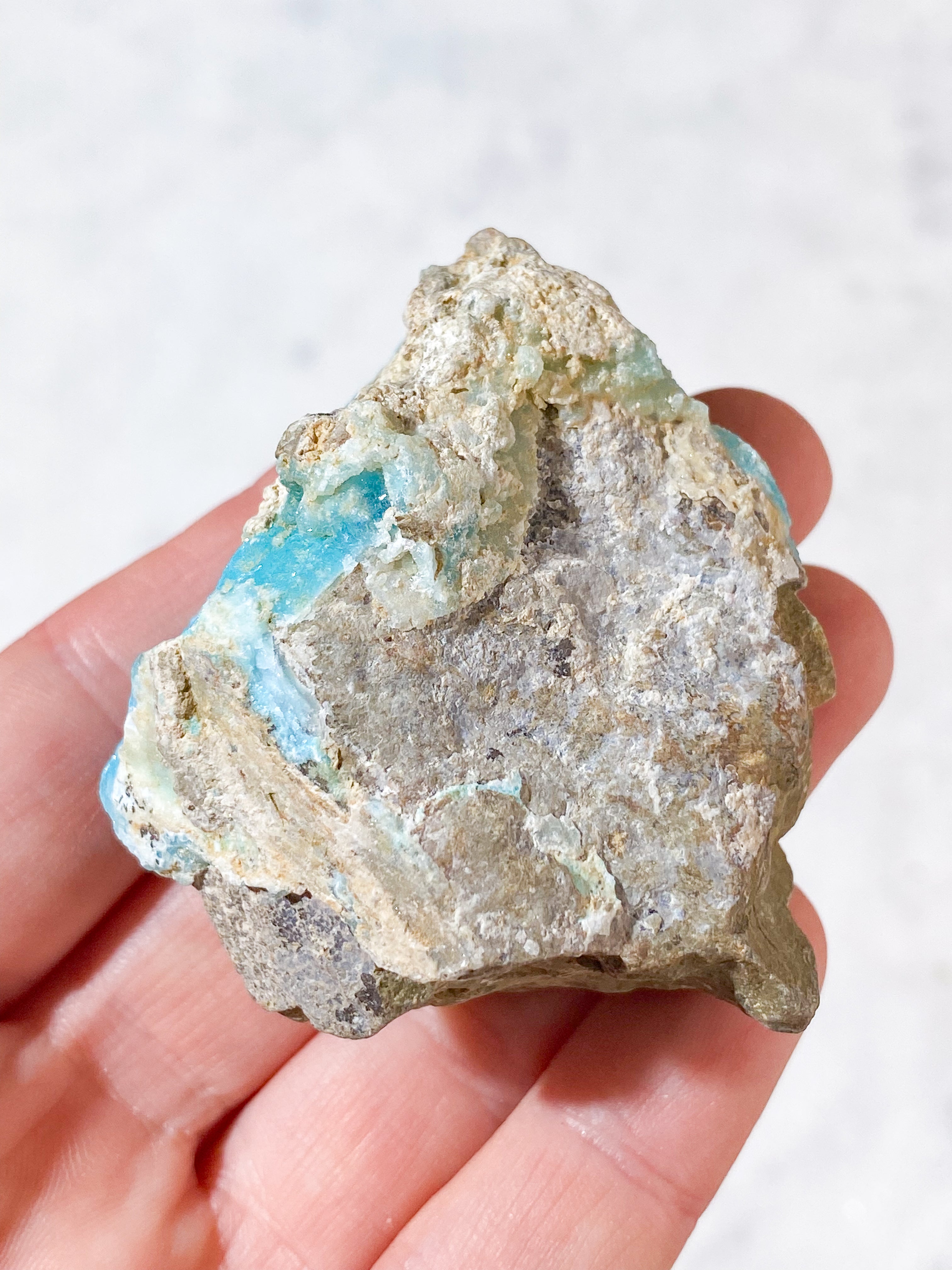 Blå Hemimorphite Klynge (Nr. 10)