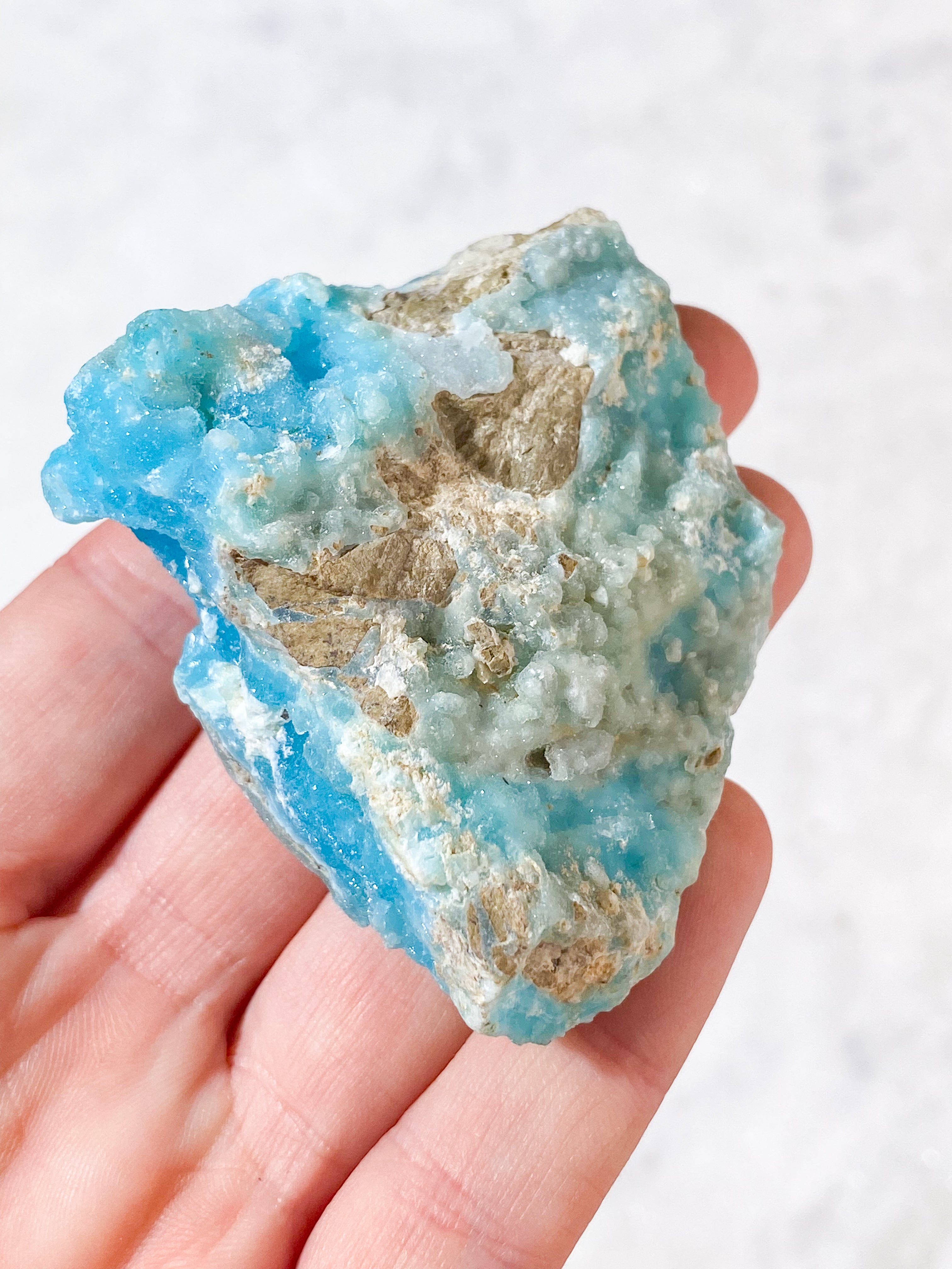 Blå Hemimorphite Klynge (Nr. 11)