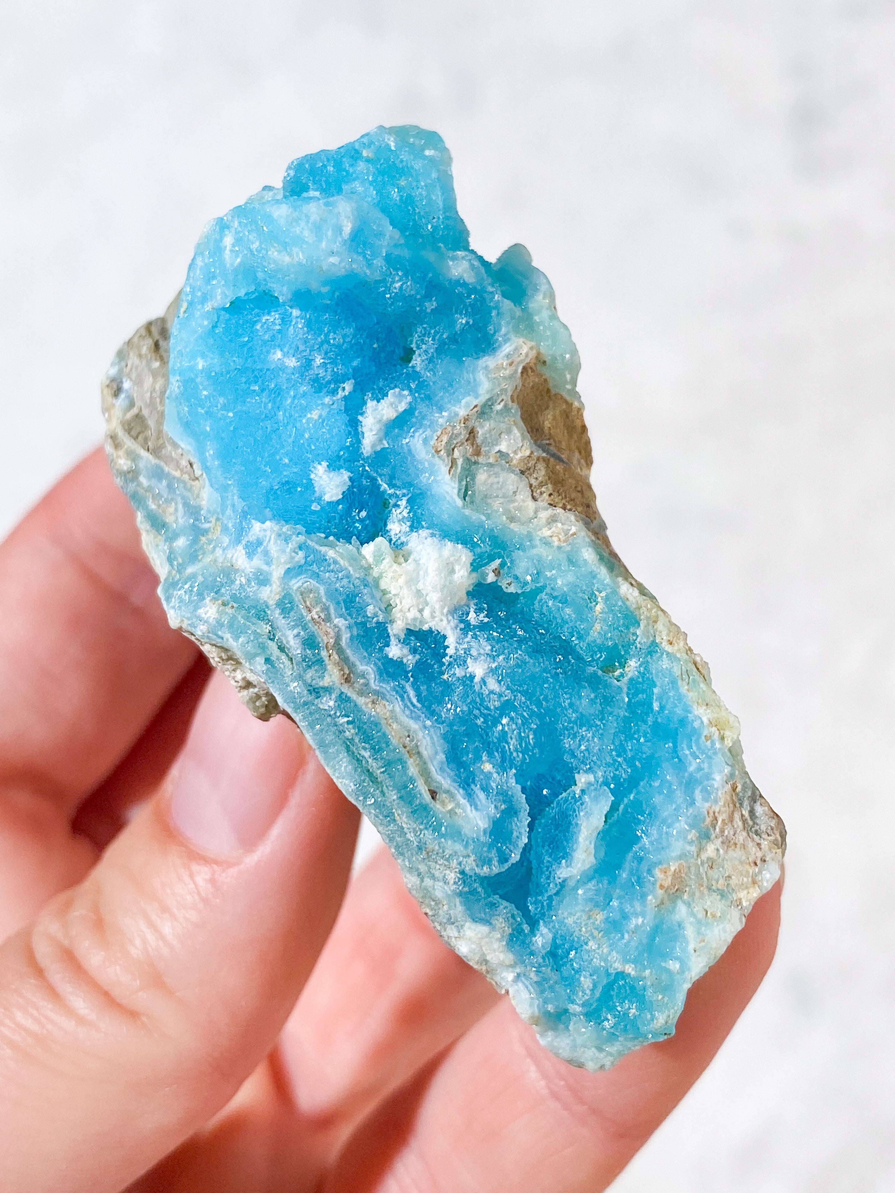 Blå Hemimorphite Klynge (Nr. 11)