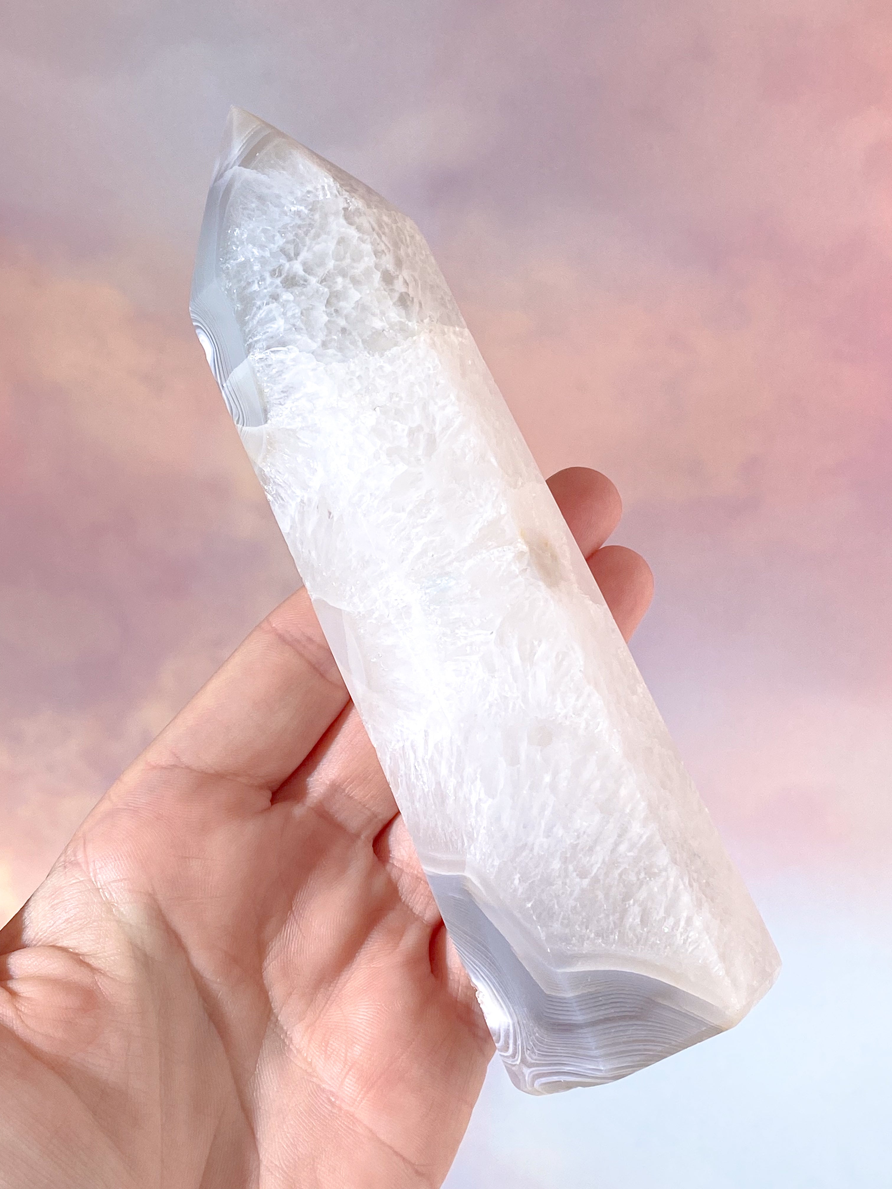 Druzy Agat Tårn (Nr. 1)