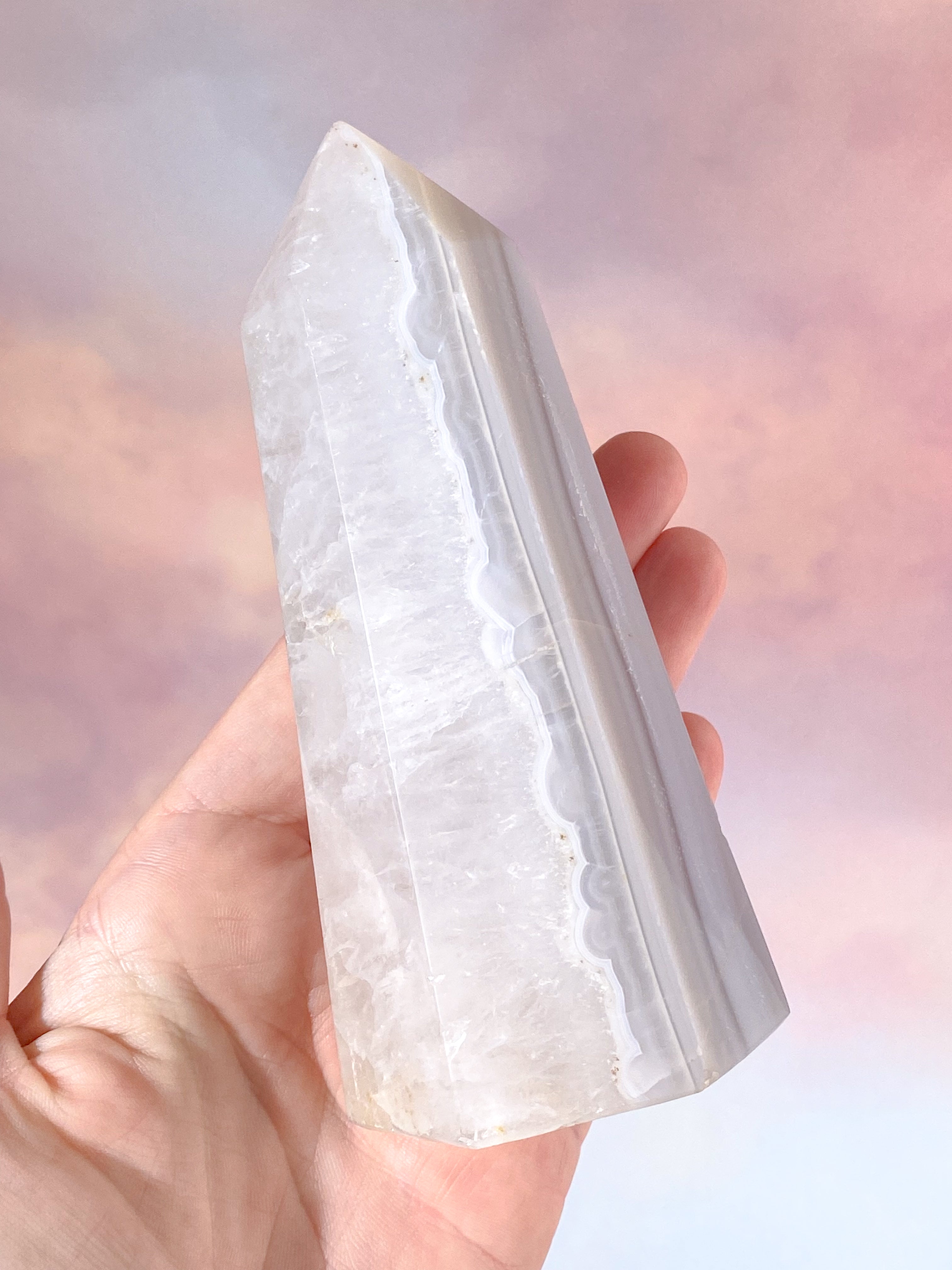 Druzy Agat Tårn (Nr. 2)