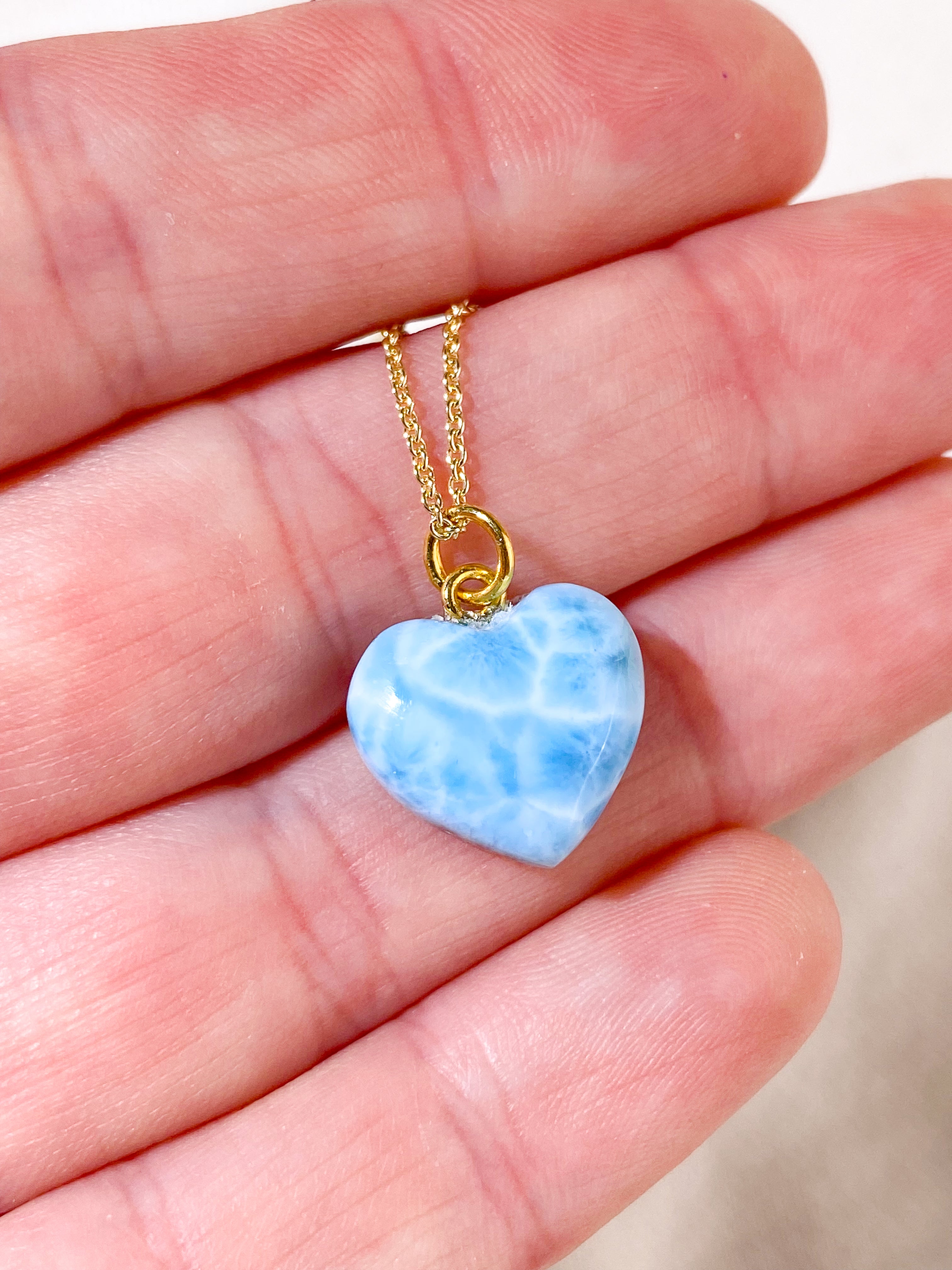 Larimar Hjerte Vedhæng (Nr. 3)