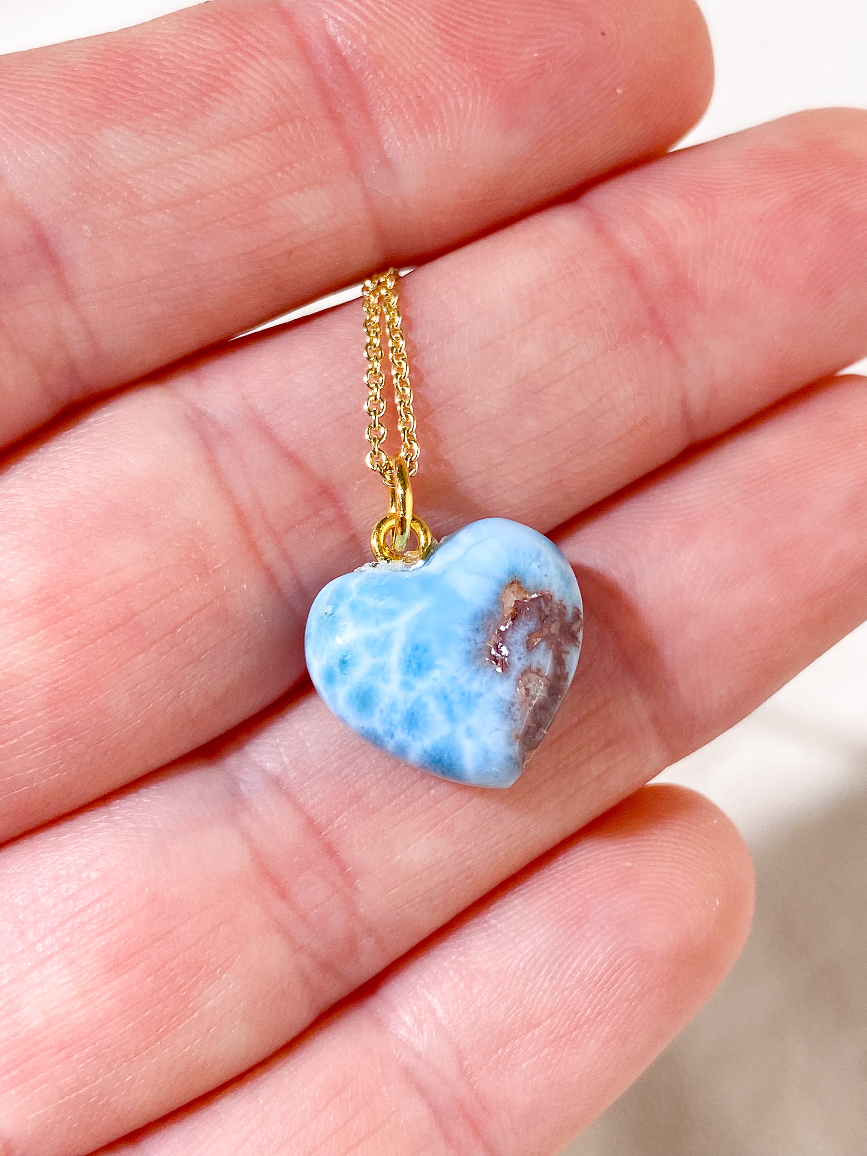 Larimar Hjerte Vedhæng (Nr. 3)