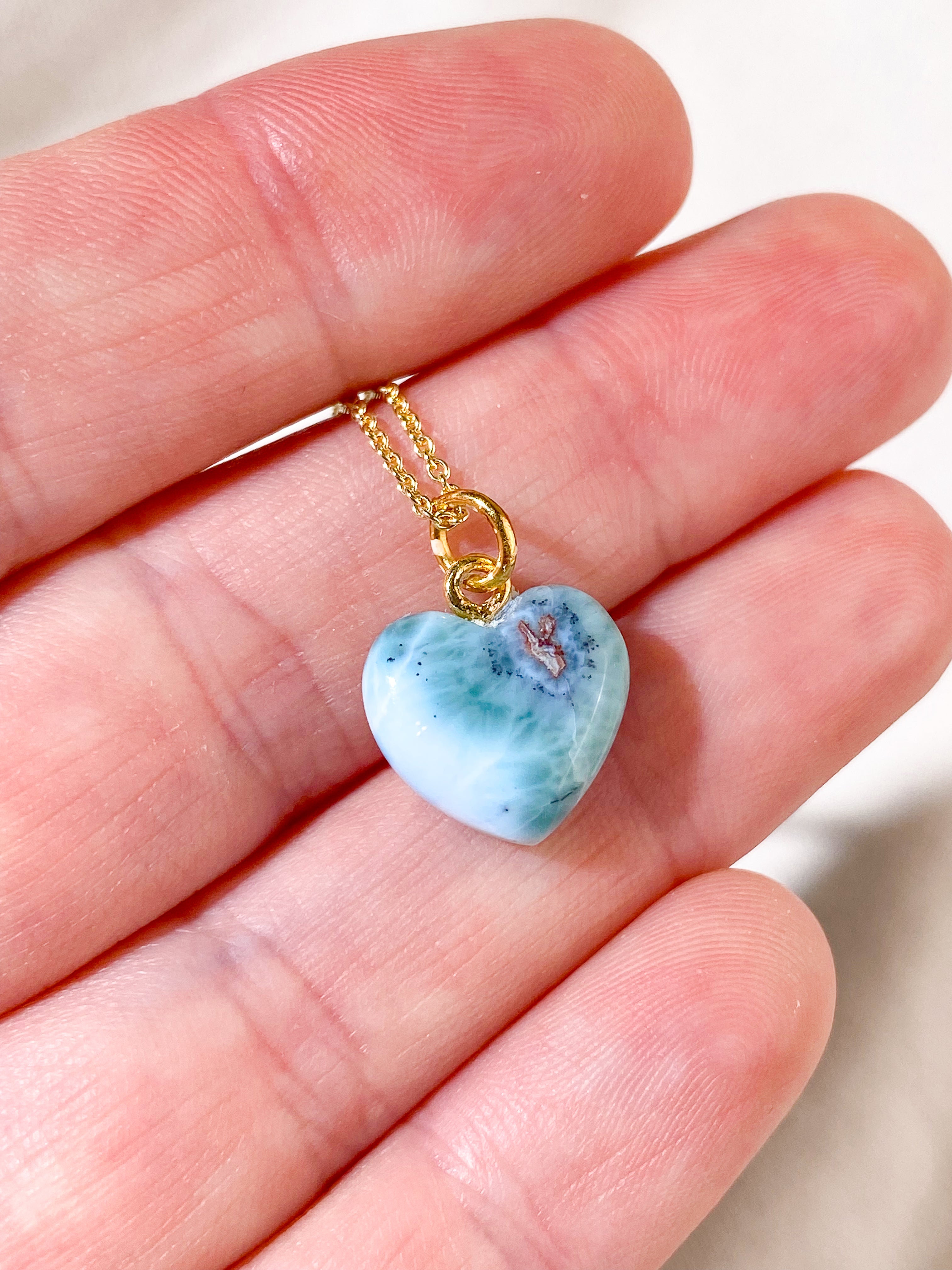 Larimar Hjerte Vedhæng (Nr. 5)